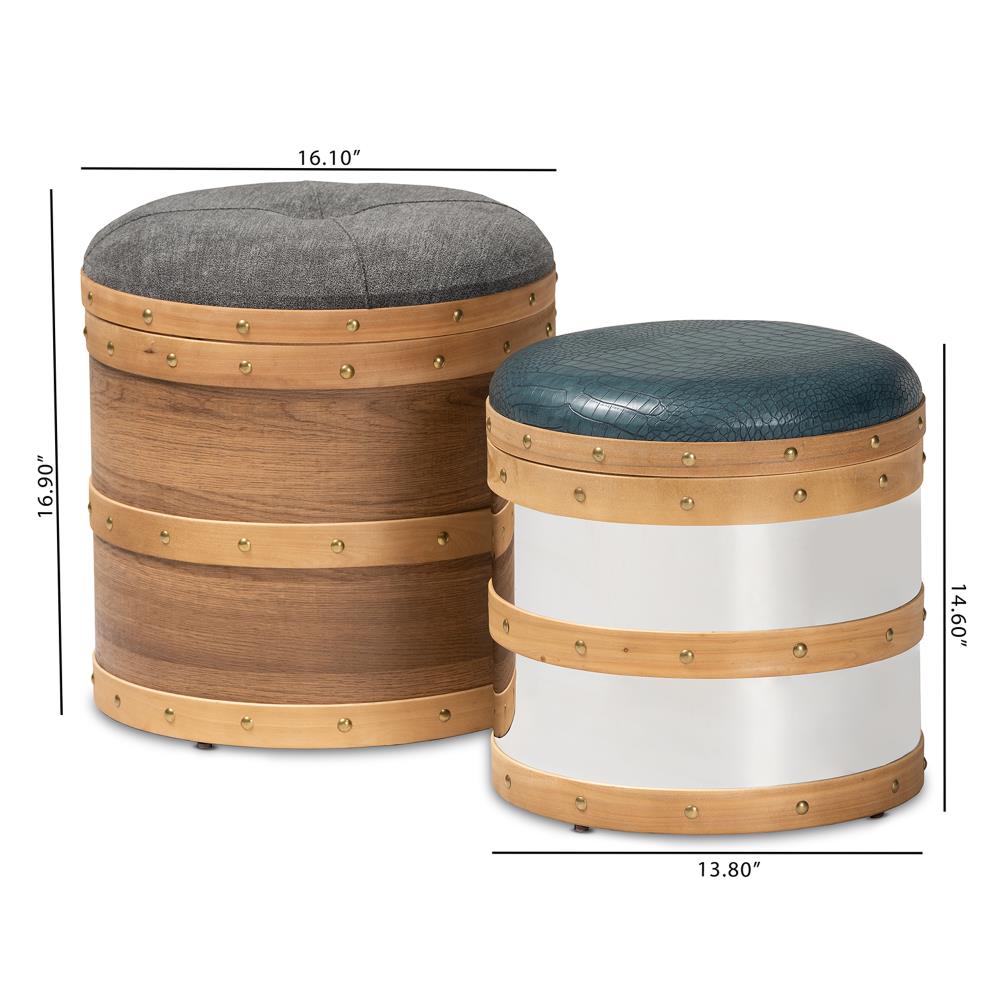 Baxton Studio 165-10699-LW Indoor-Ottomans - View #5