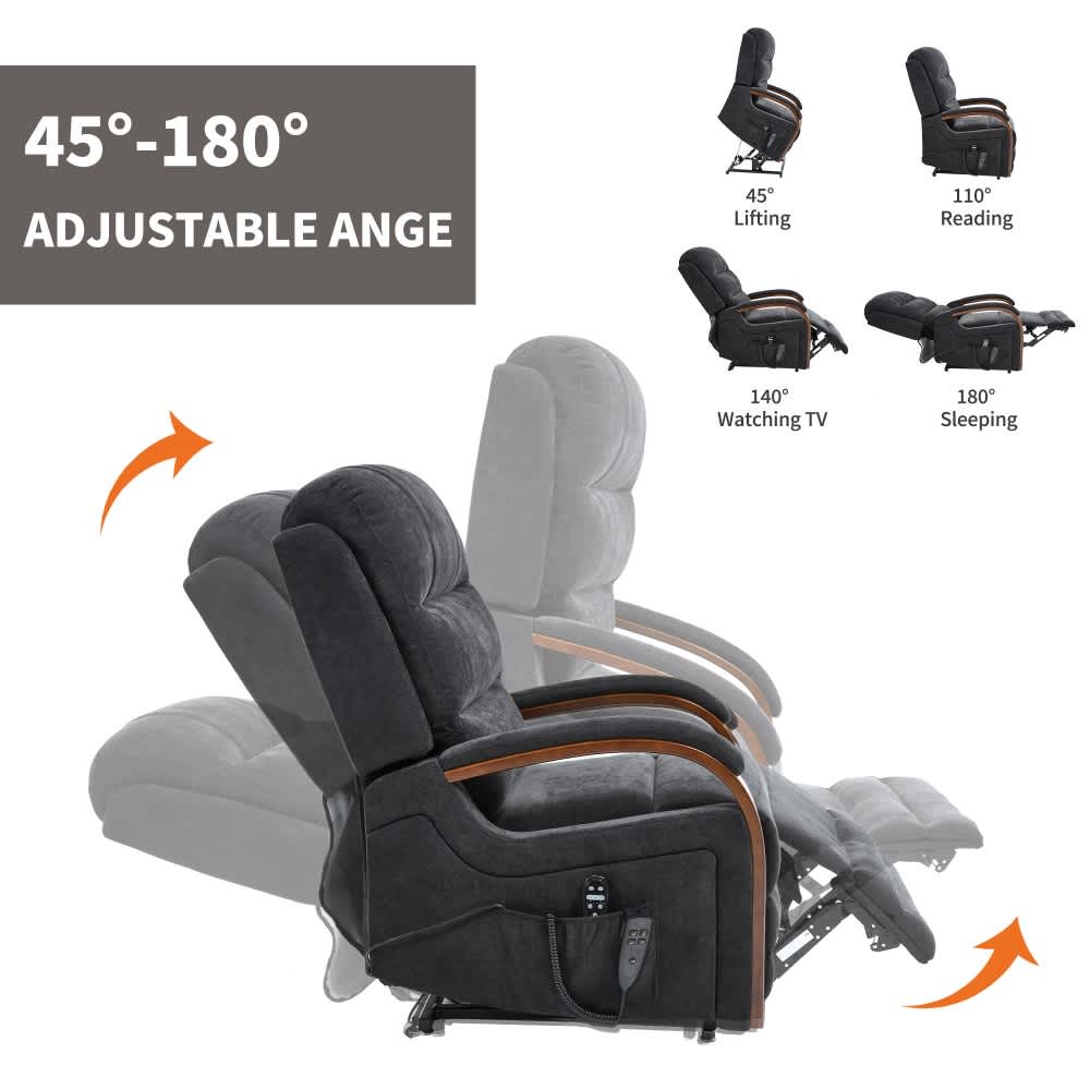 Coolbibila LEVI-RECLINER-BLACK chairs - View #4