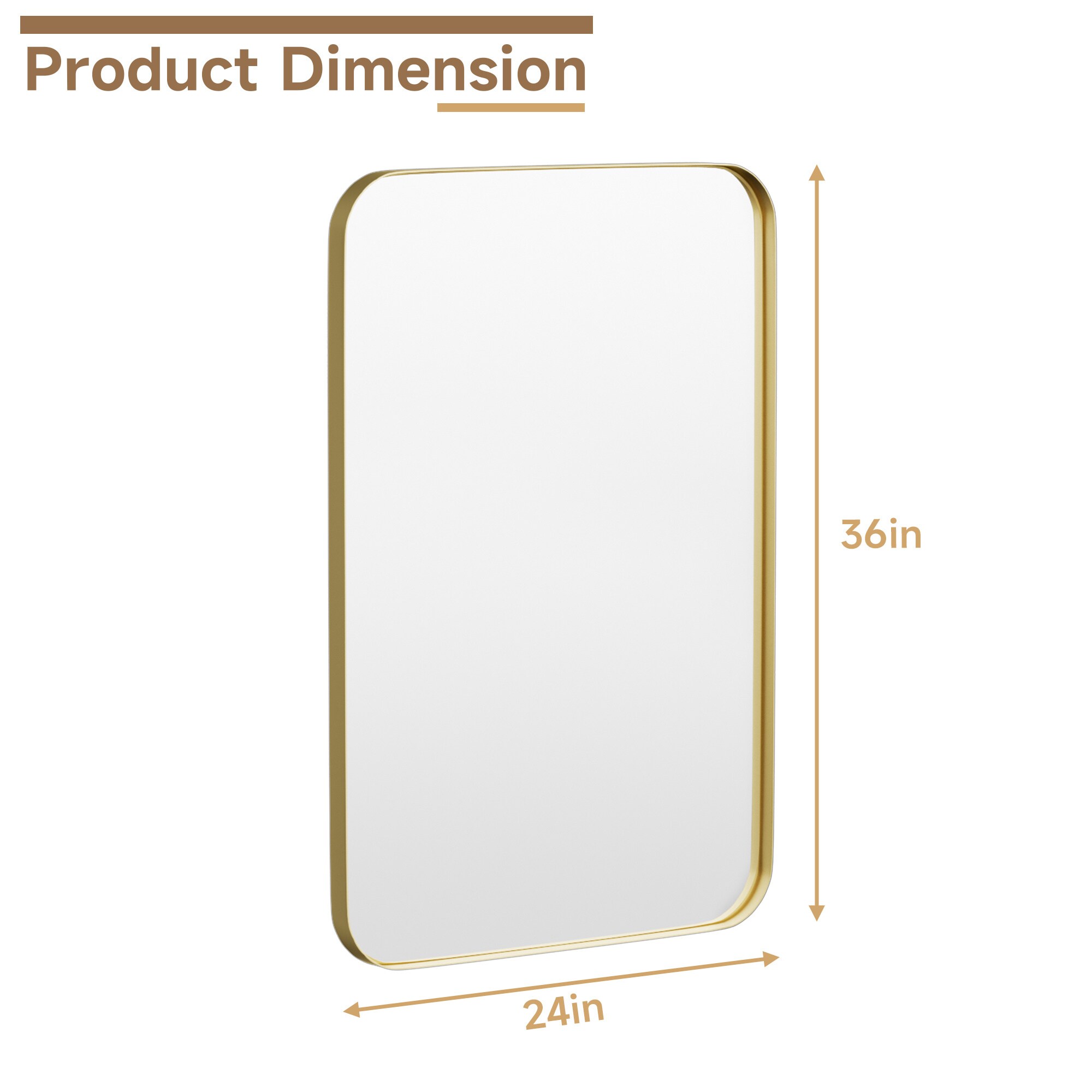 LOVMOR M-G-DX-2436-LSQ Decor-Mirrors - View #2