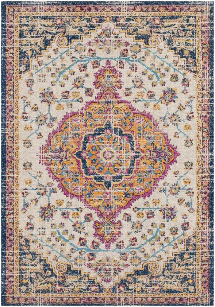 Surya KON1010-223 Konya 2 X 3 (ft) Orange Medallion Oriental Area Rug