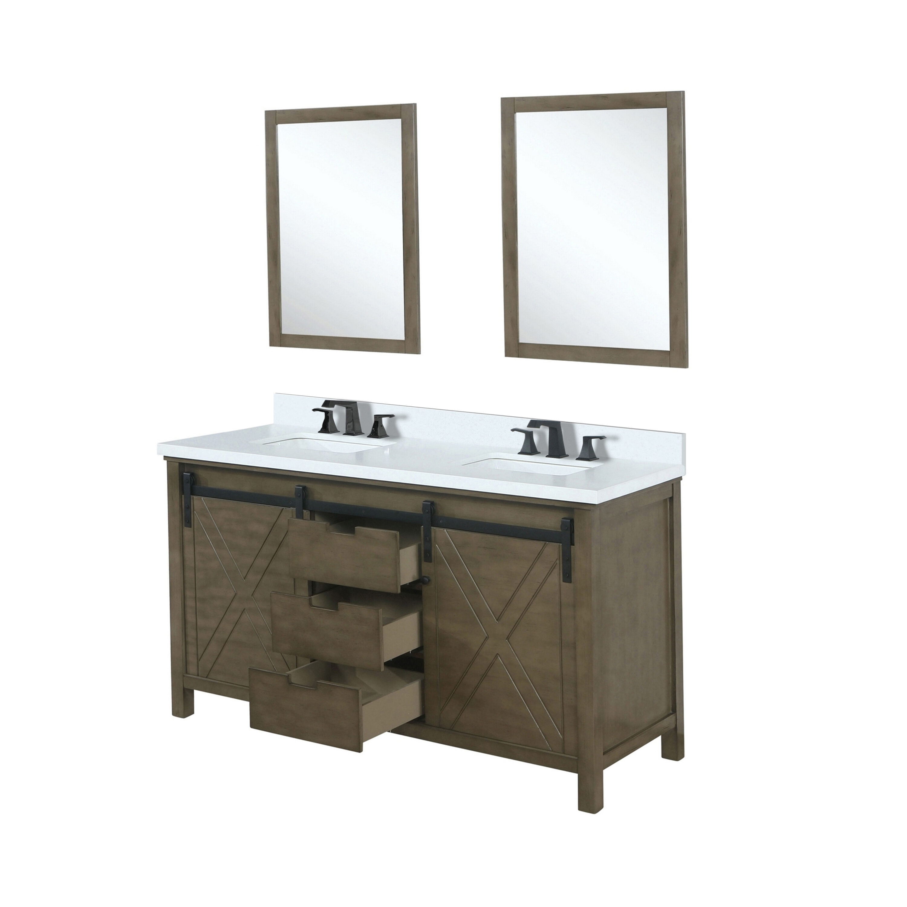 Lexora LM342260DKCSM24F Bath-Vanity-Combo - View #4