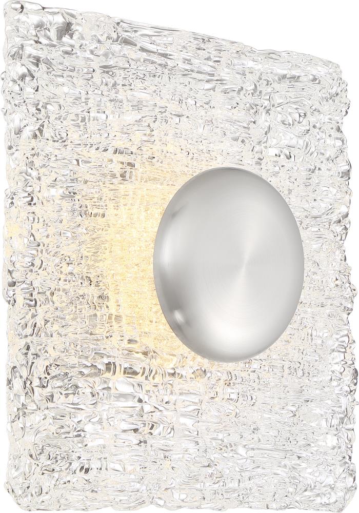  LW-SC542222 1-Light 2.75-in Polished Nickel Flush Mount Light
