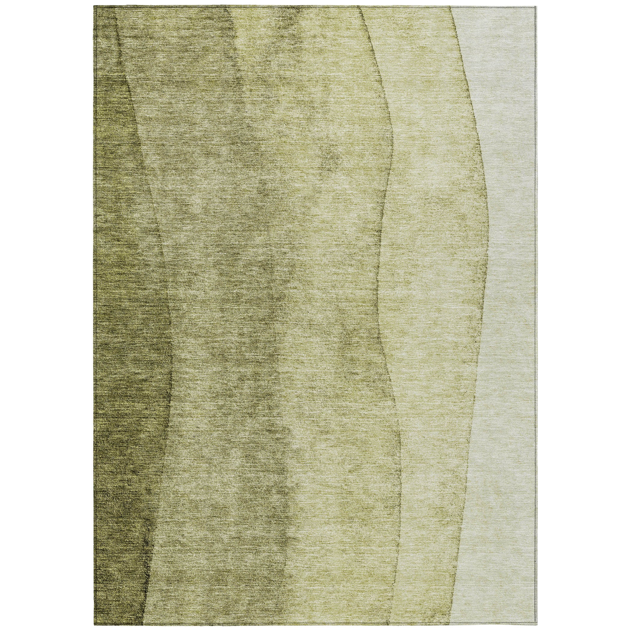 Addison Rugs ACN690OL3X5 Chantille ACN690OL 3 x 5 (ft) Polyester Olive Rectangular Indoor/Outdoor Geometric Machine washable Area rug