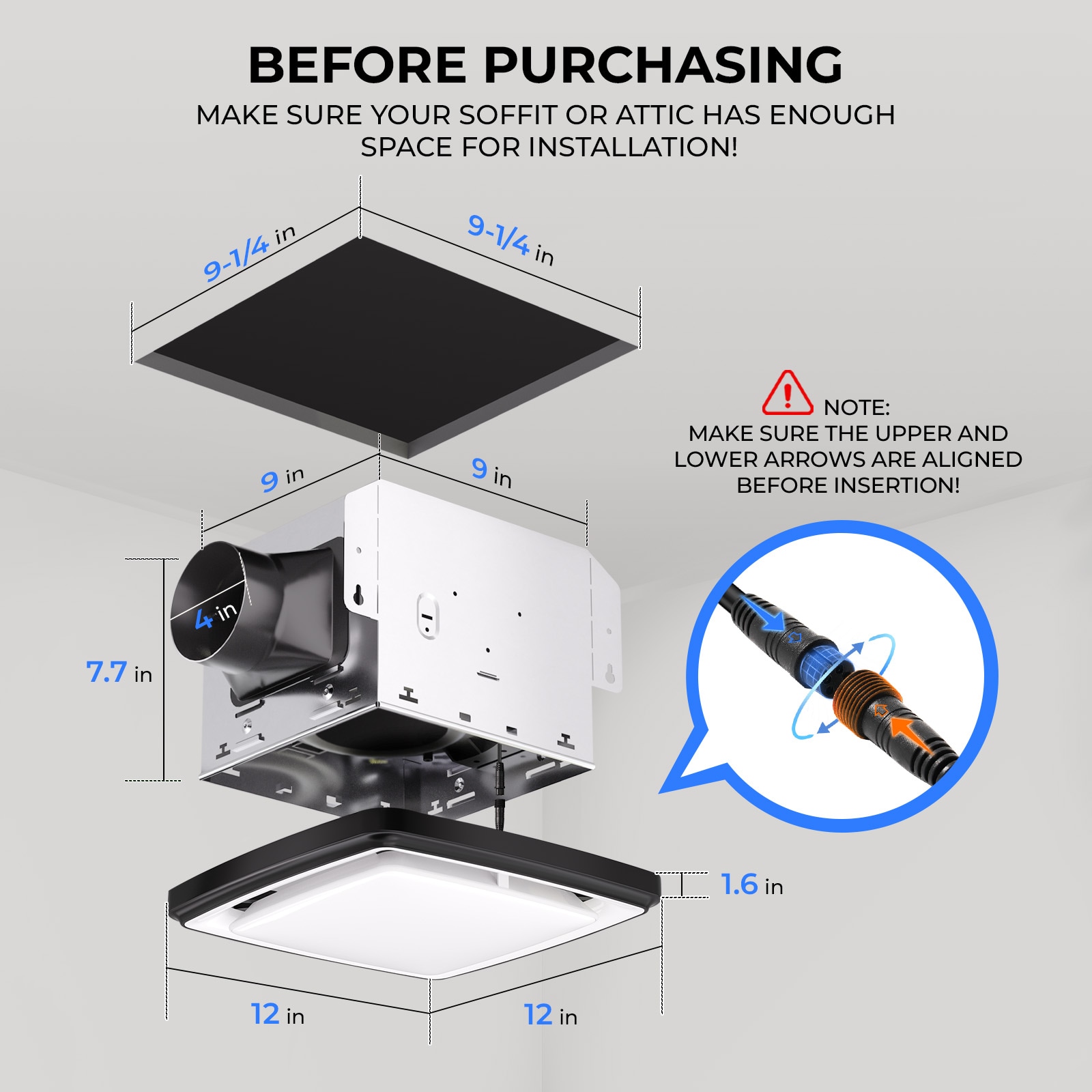 Akicon AKHR110-RGB1-B Bath-Fans - View #6