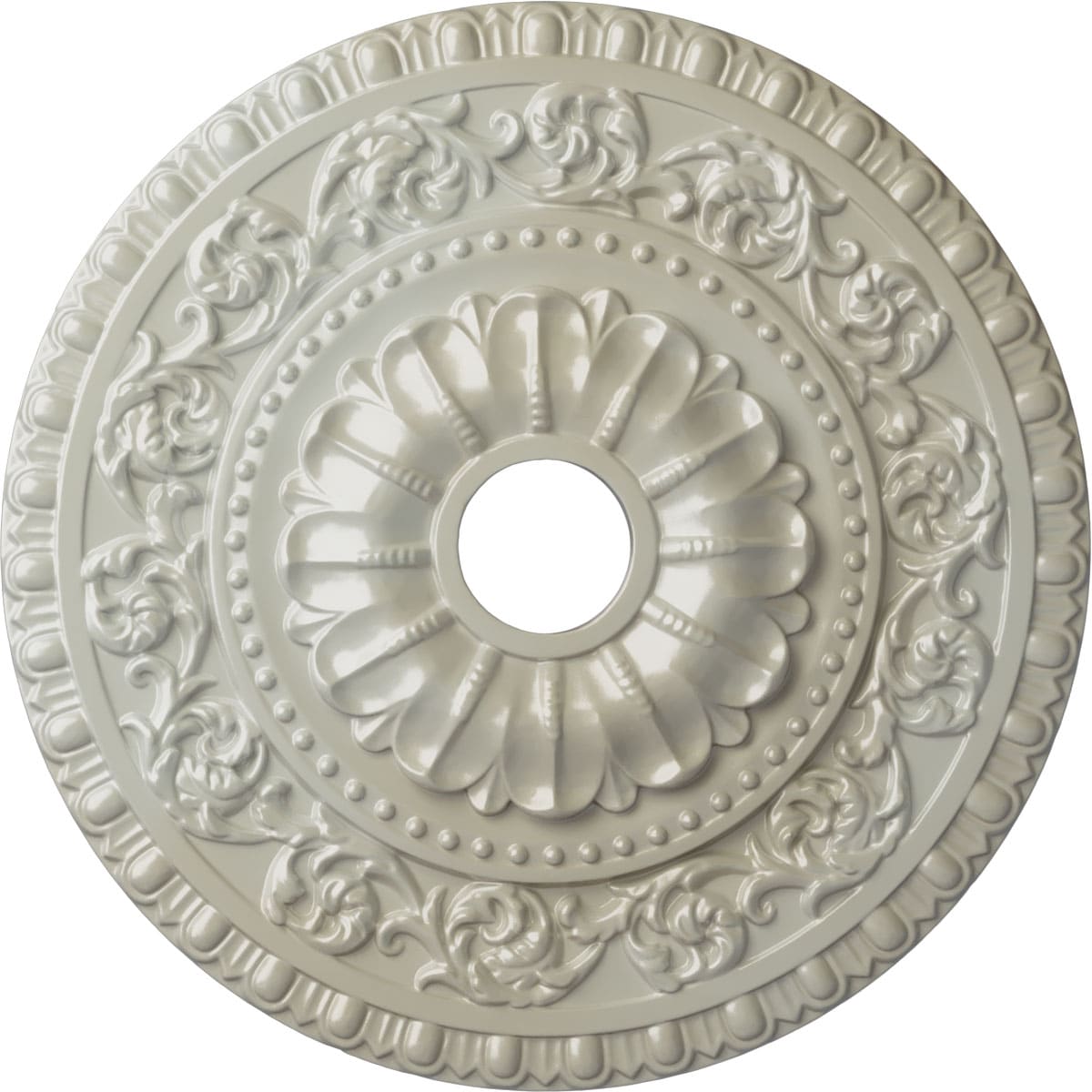 Ekena Millwork CM23VAFBS Vaduz 23.5-in W x 23.5-in L Painted Flash Blue Polyurethane Whole Ceiling Medallion