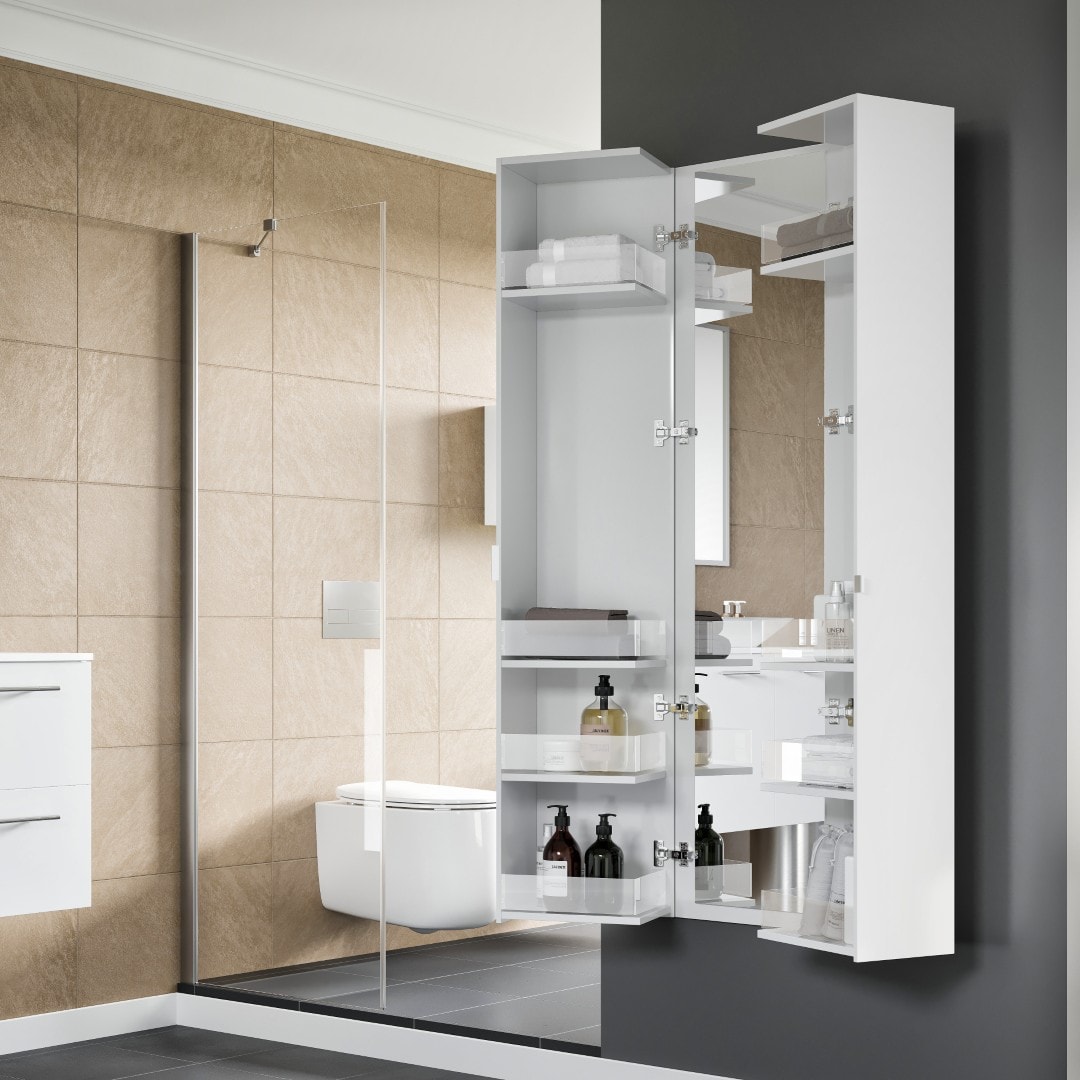 Eviva EVCB400-16WH Linen-Cabinets - View #3