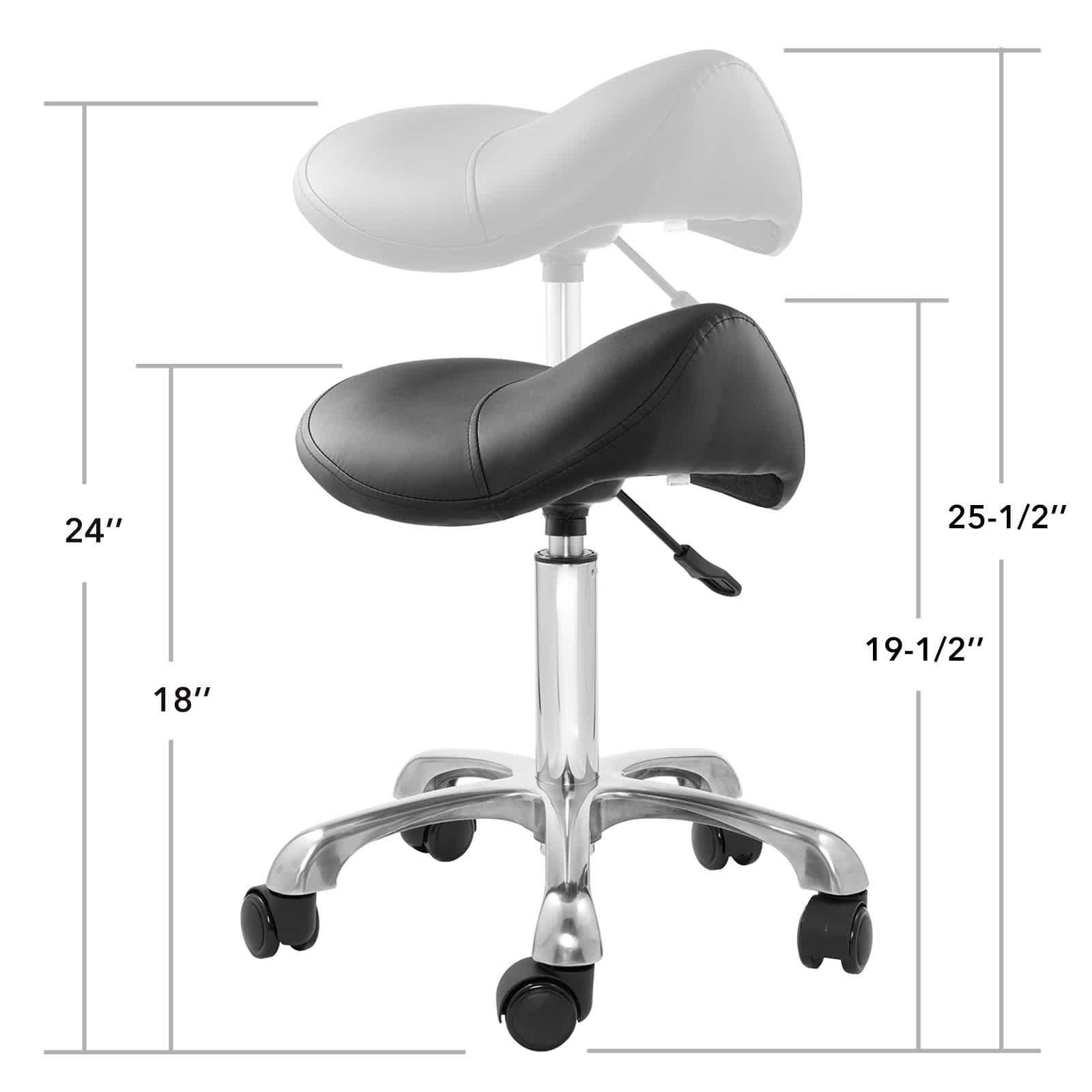 Saloniture SAL-STOOL-217-BLK Office-Chairs - View #5
