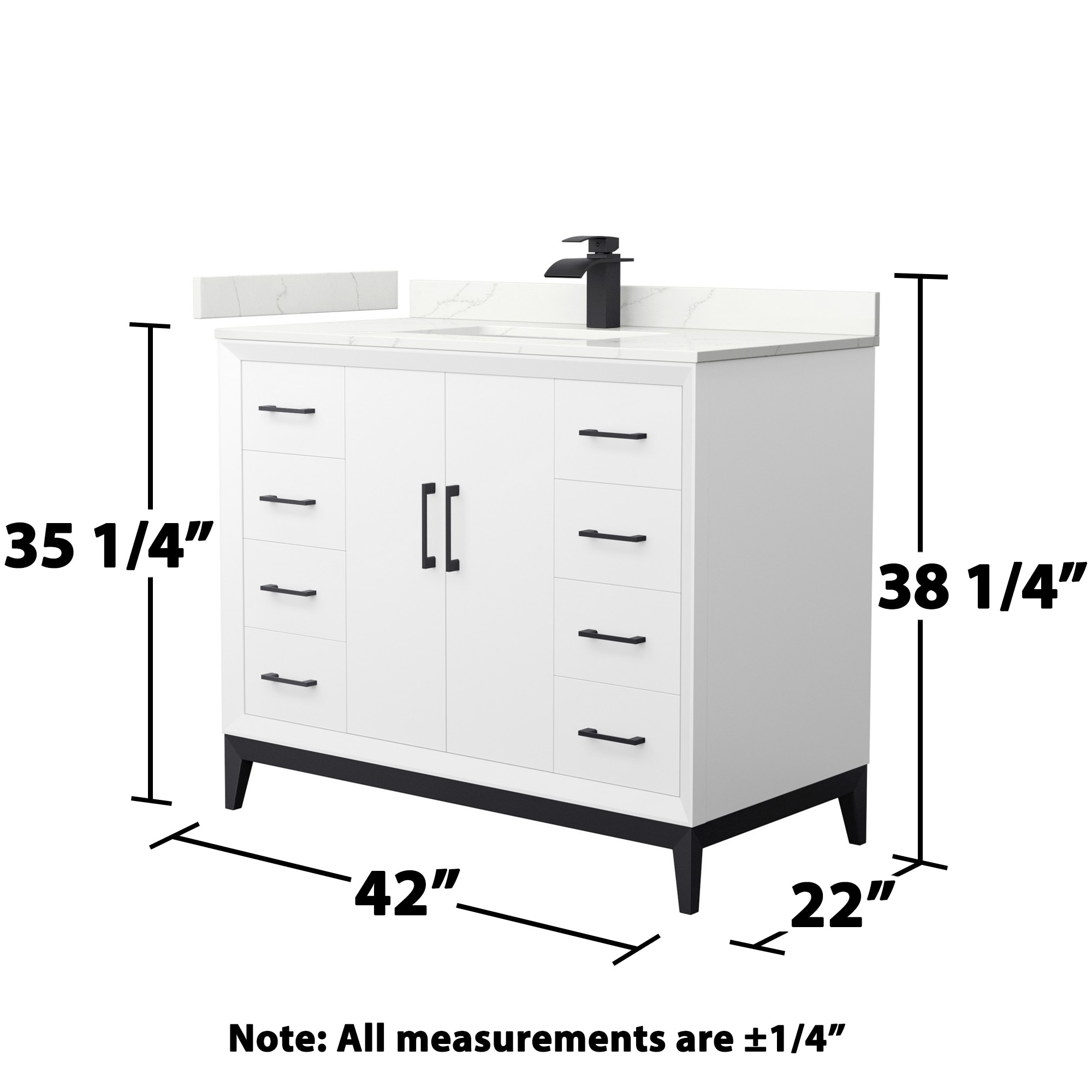 Wyndham Collection WCH818142SWBGTUNSMXX Bath-Vanity-Combo - View #6