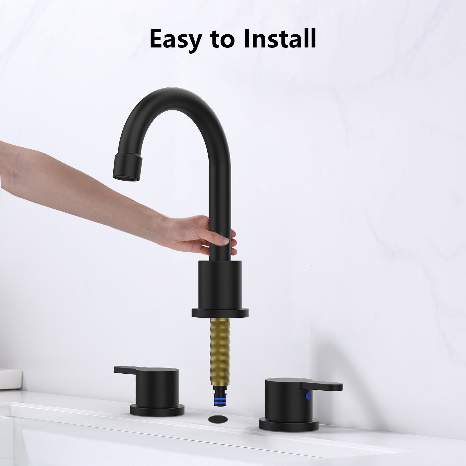 Mondawe MD-S857MB Lavatory-Faucets - View #4