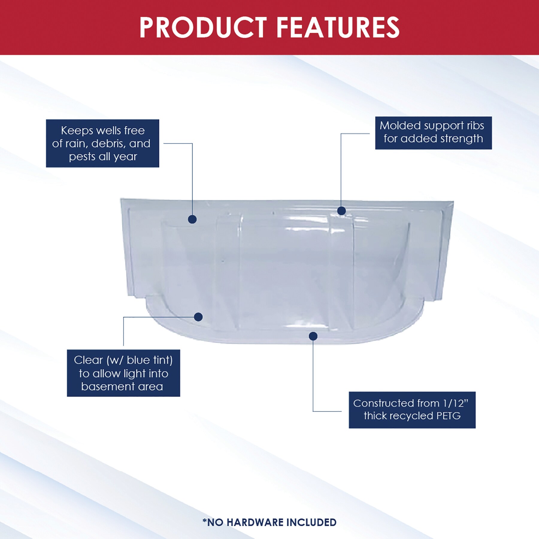 SHAPE PRODUCTS 3913EBT Area-Wall-And-Window-Well-Covers - View #3