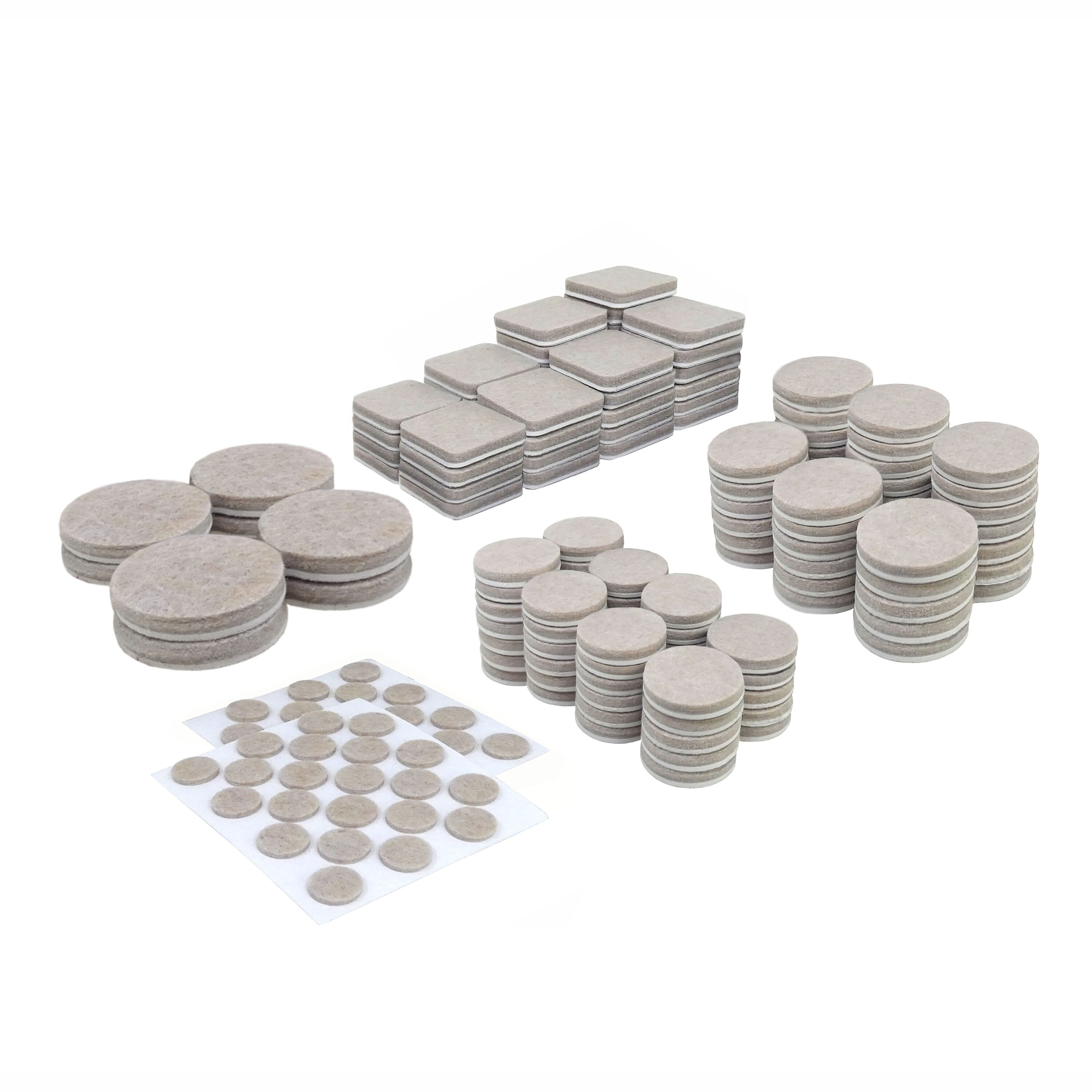 RELIABILT 4110424RB 184 -Pack Assorted Beige Assorted Felt furniture pads