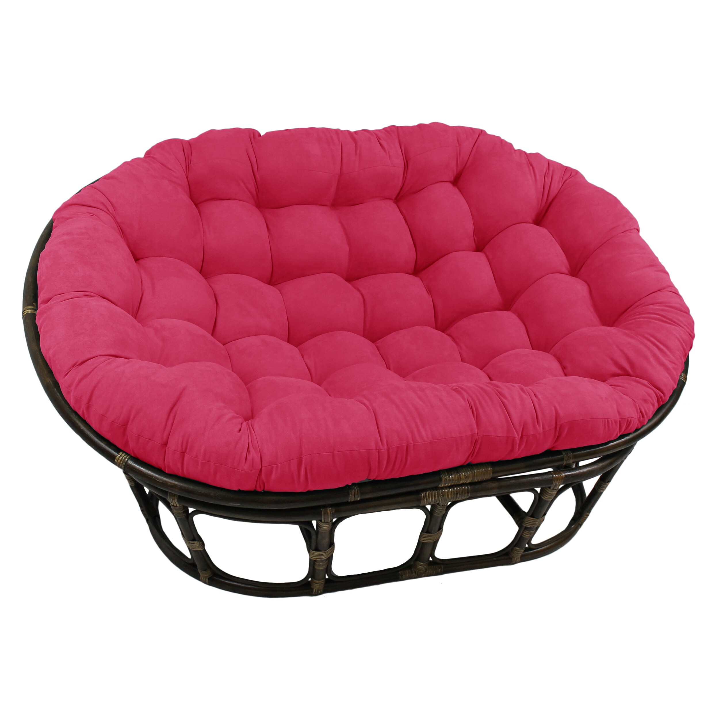 Blazing Needles Transitional Microsuede Double Papasan Cushion 65