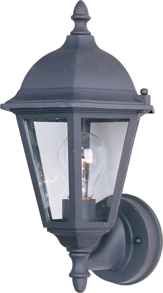 Maxim Lighting 1002BK Westlake 1 -Light 15-in H Matte Black Hardwired Outdoor Wall Light
