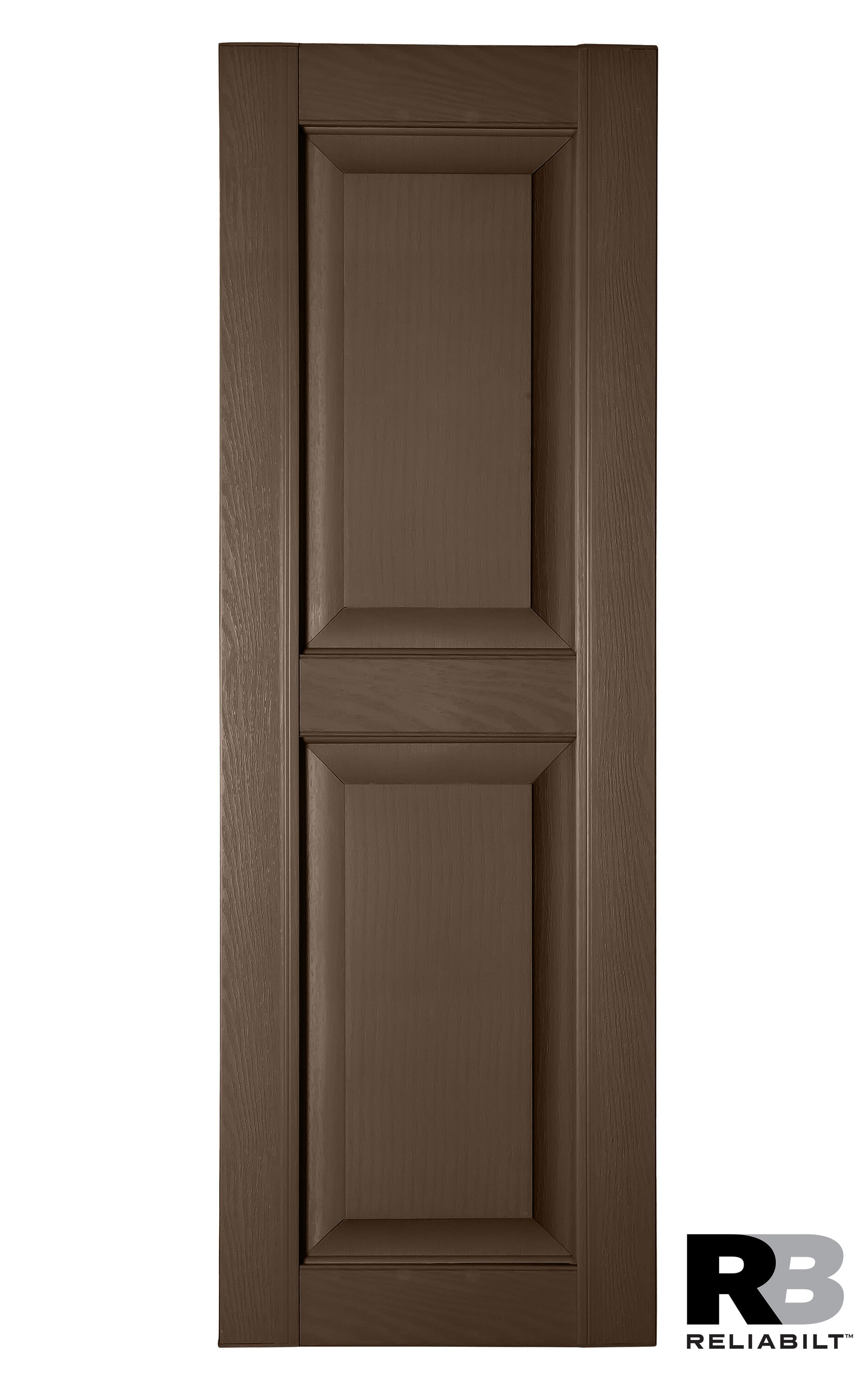 RELIABILT RP1668018 16.25-in W x 68-in H Bronze Raised panel Polypropylene Exterior Shutters ( 2 -Pack )