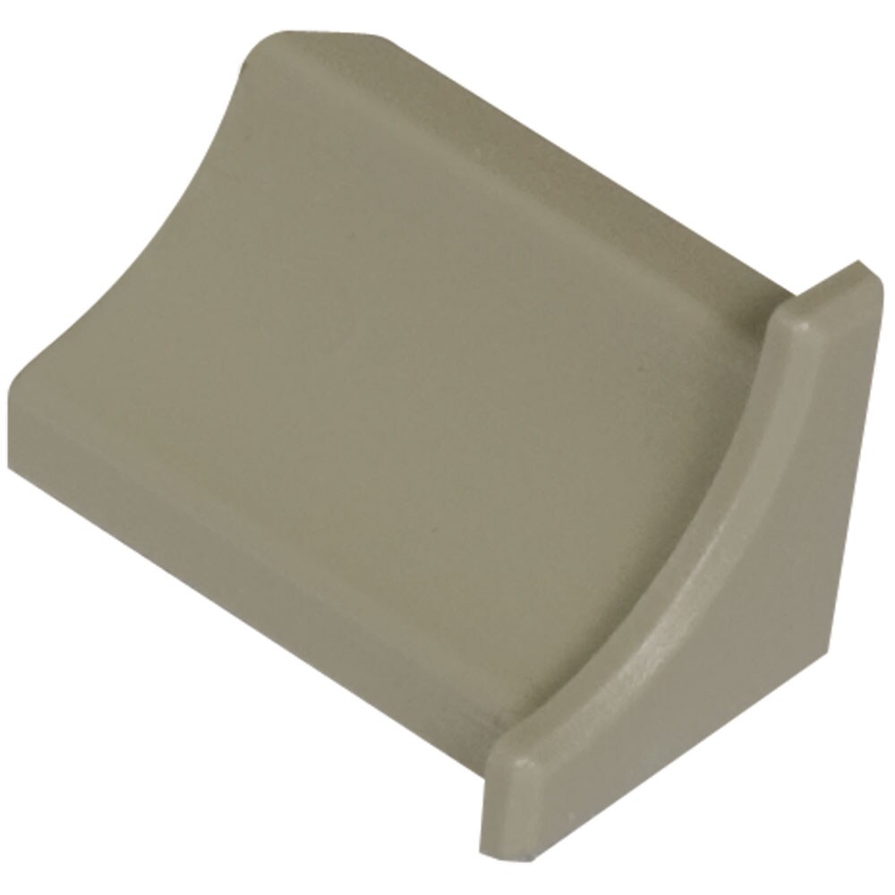 Schluter Systems E/PHK1S/G Dilex-PHK 0.563-in W x 1-in L Grey PVC End caps Tile Edge Trim