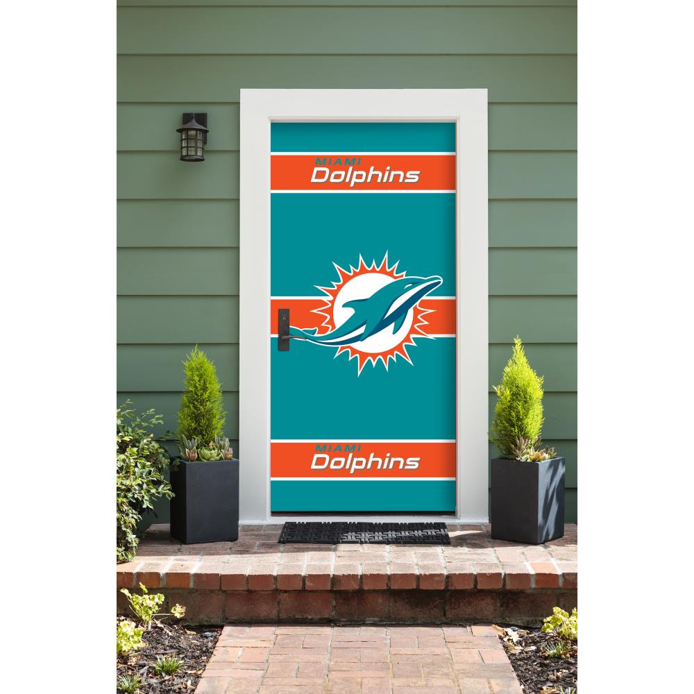 Miami Dolphins Door Cover Miami Dolphins Decor Miami -   Hong Kong