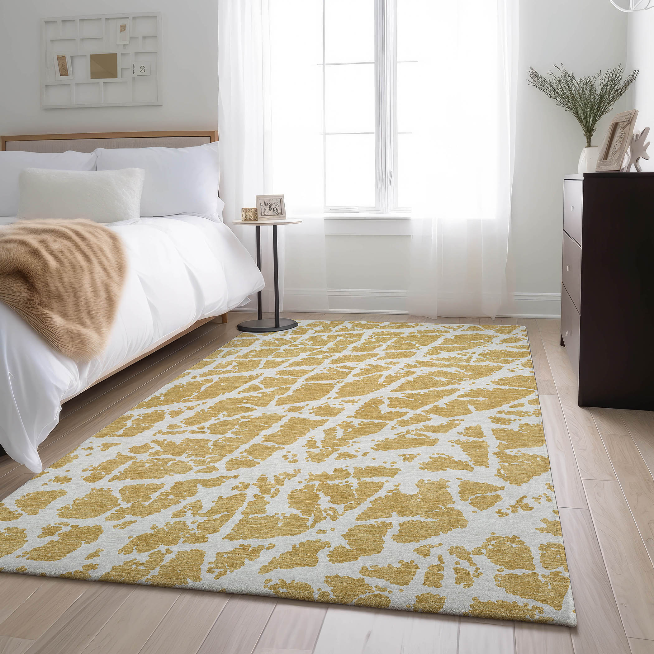 Addison Rugs AMF514AL8X10 Mayfield AMF514AL 8 x 10 (ft) Loomed Polyester Aloe Rectangular Indoor Abstract Machine washable Area rug