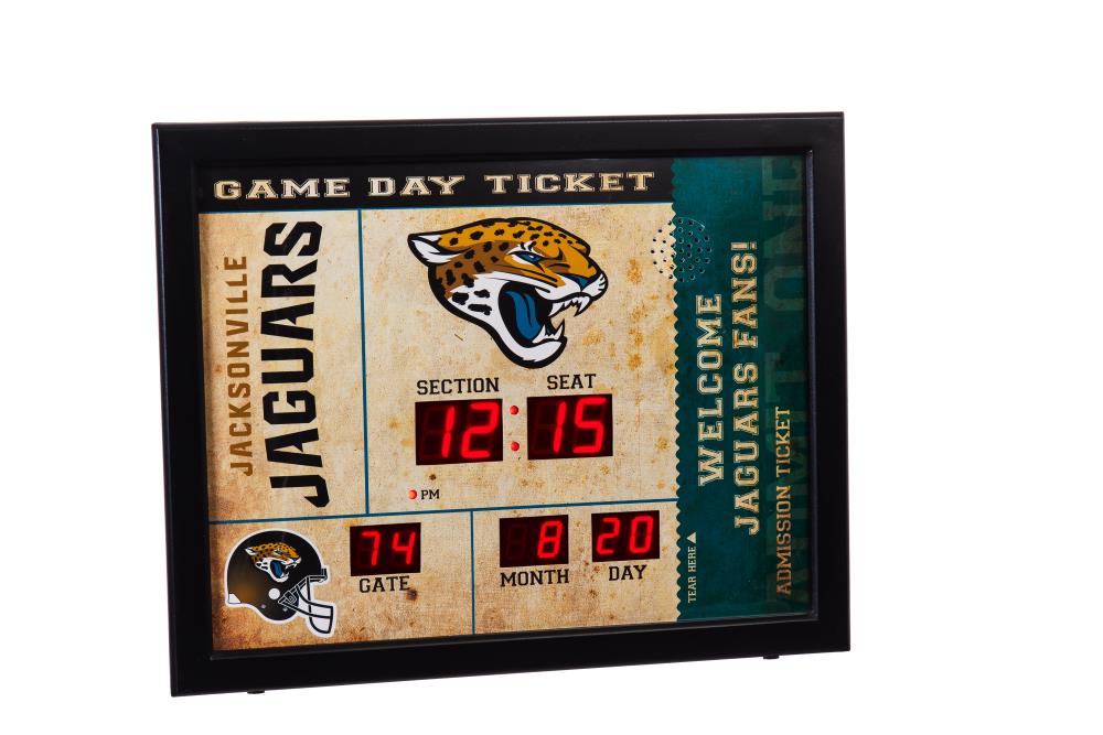 Team Sports America Jacksonville Jaguars Digital Rectangle Wall at