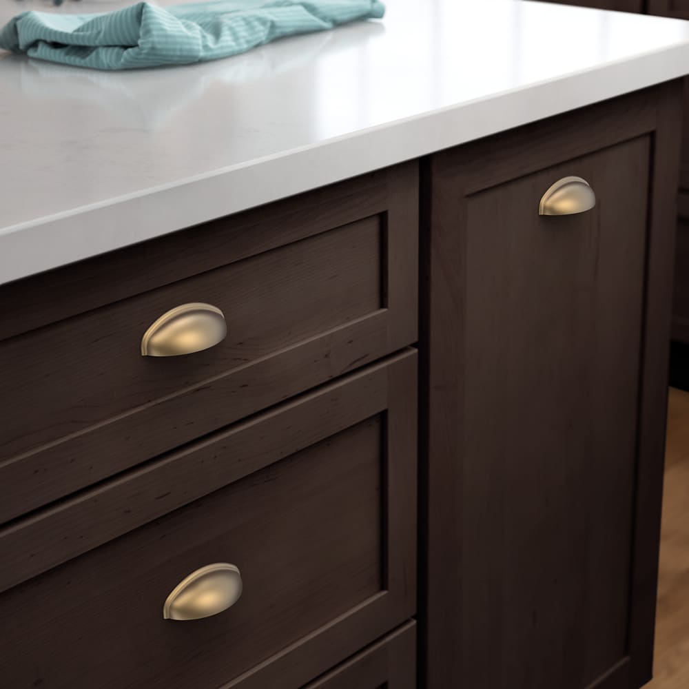  Cup Cabinet Pull, Matte Black, Dual Mount, 2-1/2 or 3-In. :  Everything Else