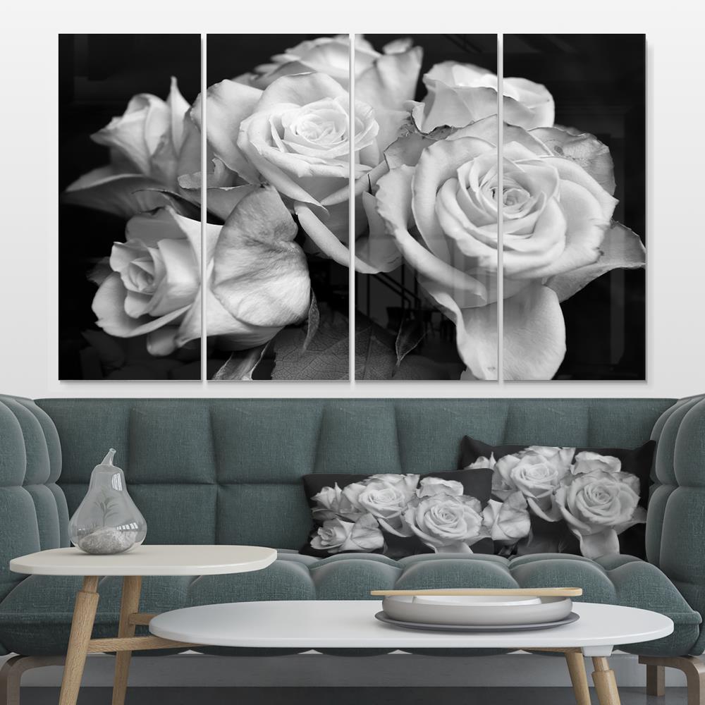 Designart 28-in H x 48-in W Floral Metal Print at Lowes.com