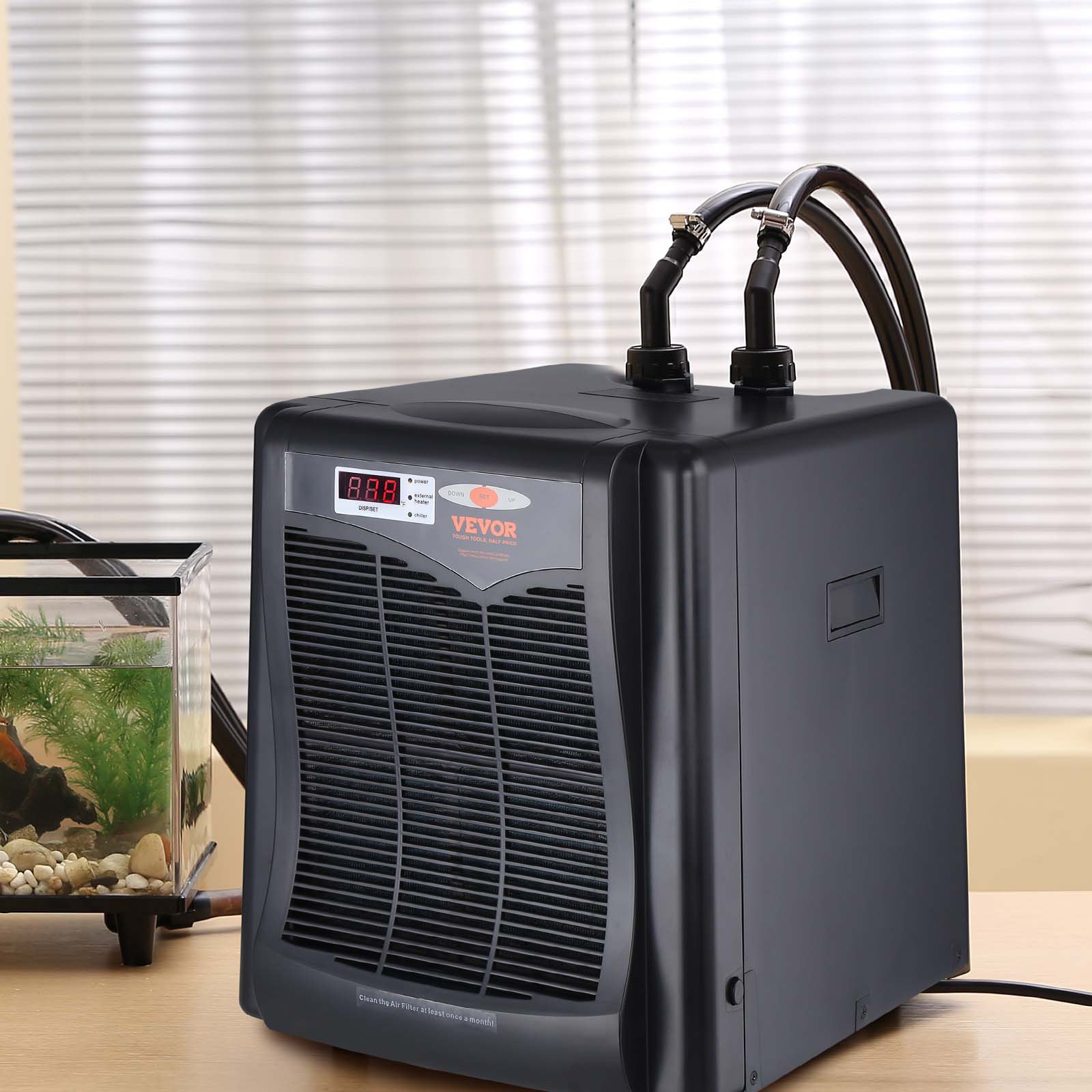 VEVOR 1/3-HP Hydroponic Water Chiller 1-Speed Indoor/Outdoor Portable Evaporative Cooler (Motor Included) HWQLQQJR033HPZNB6V1 Sansujyuku sansujyuku.com