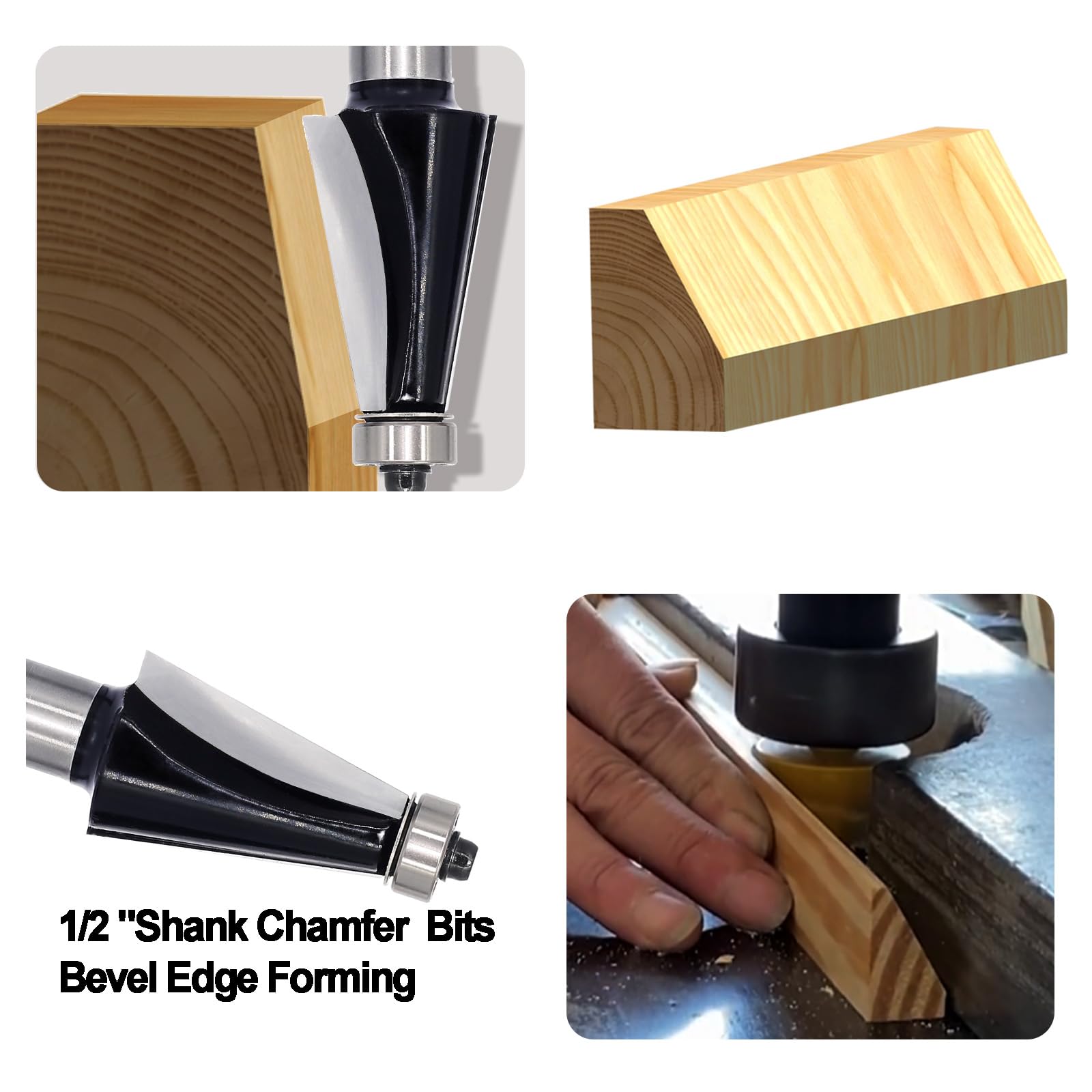 SenQWFa LDC0820C008 Edge-Forming-Router-Bits - View #4