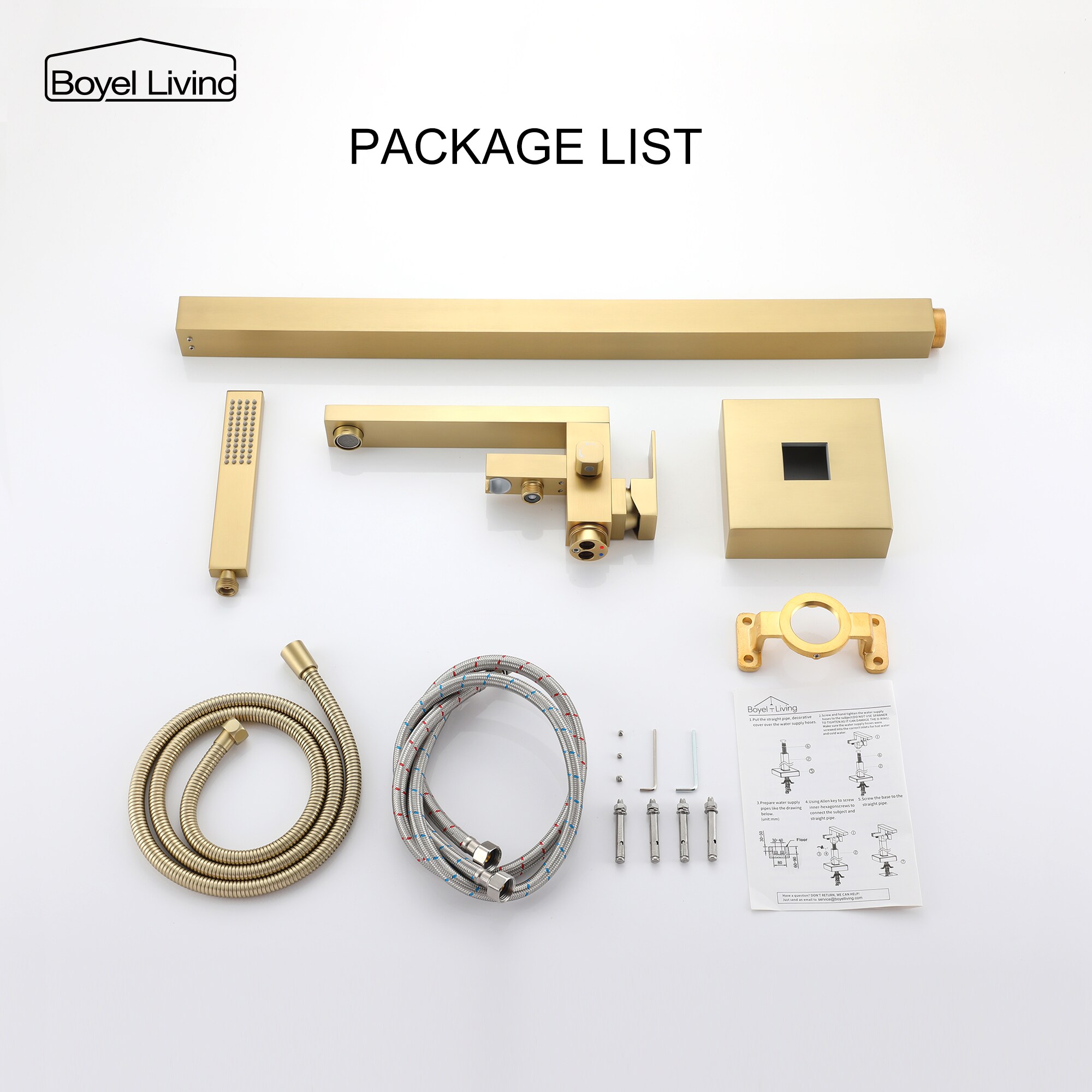 Clihome SMD-BTF07BG Roman-Tub-Faucets - View #9