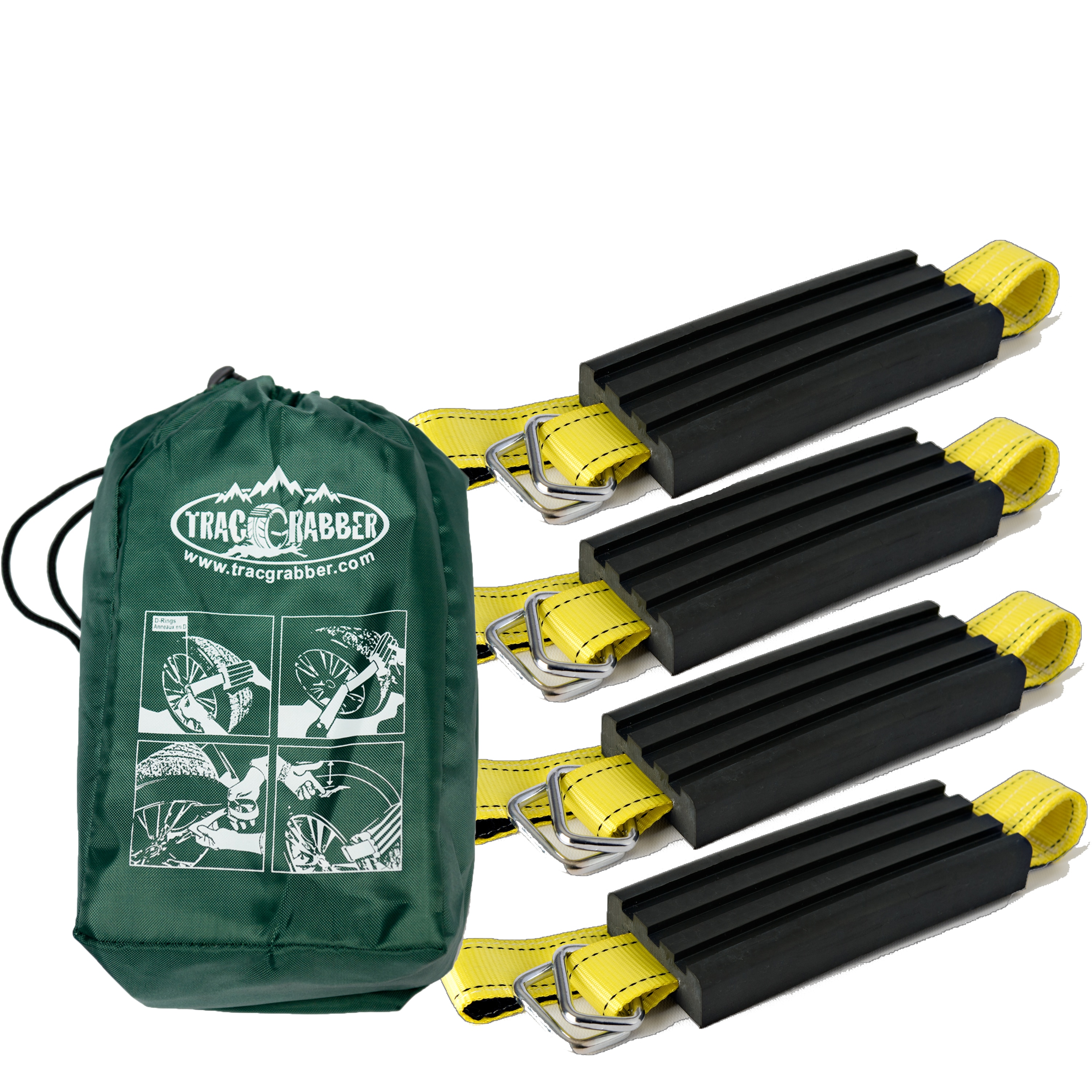 TRAC-GRABBER TG-C02 4 -Pack Tire traction blocks