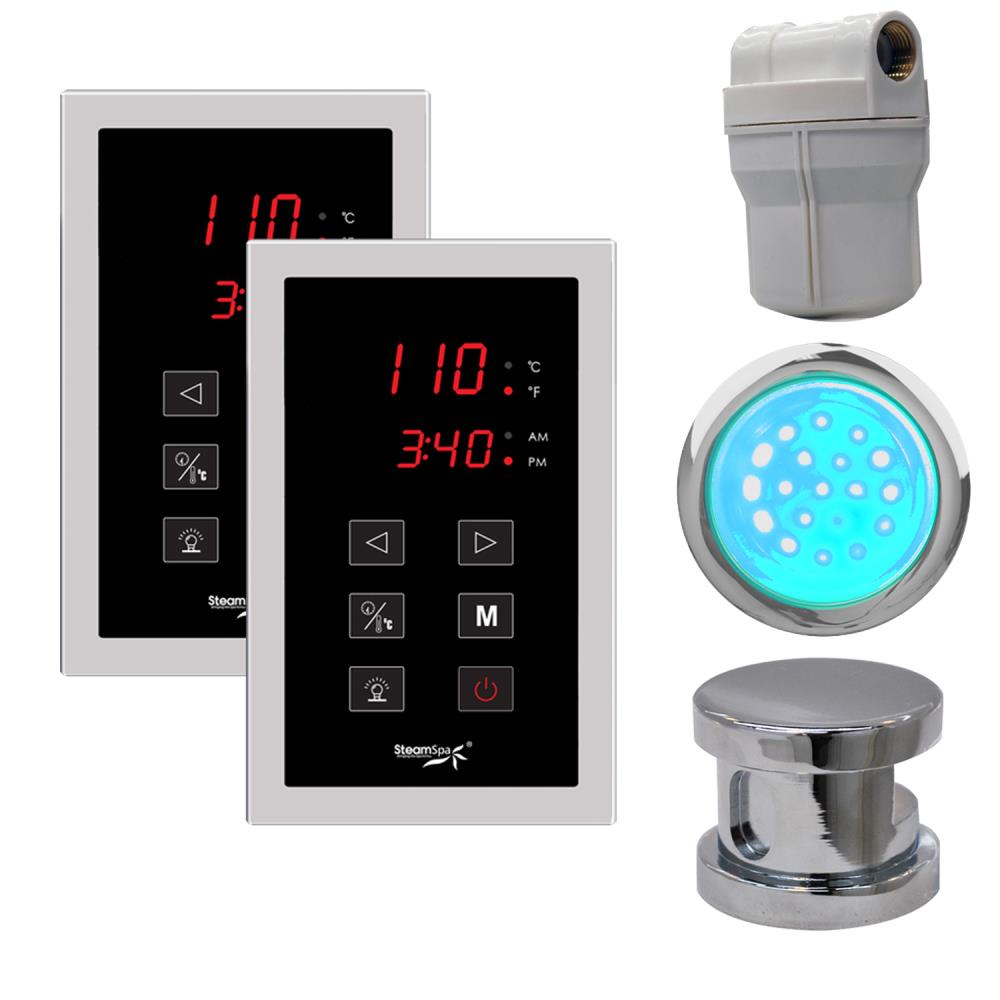 SteamSpa RYTPKCH Polished Chrome Steam Generator Control Kit