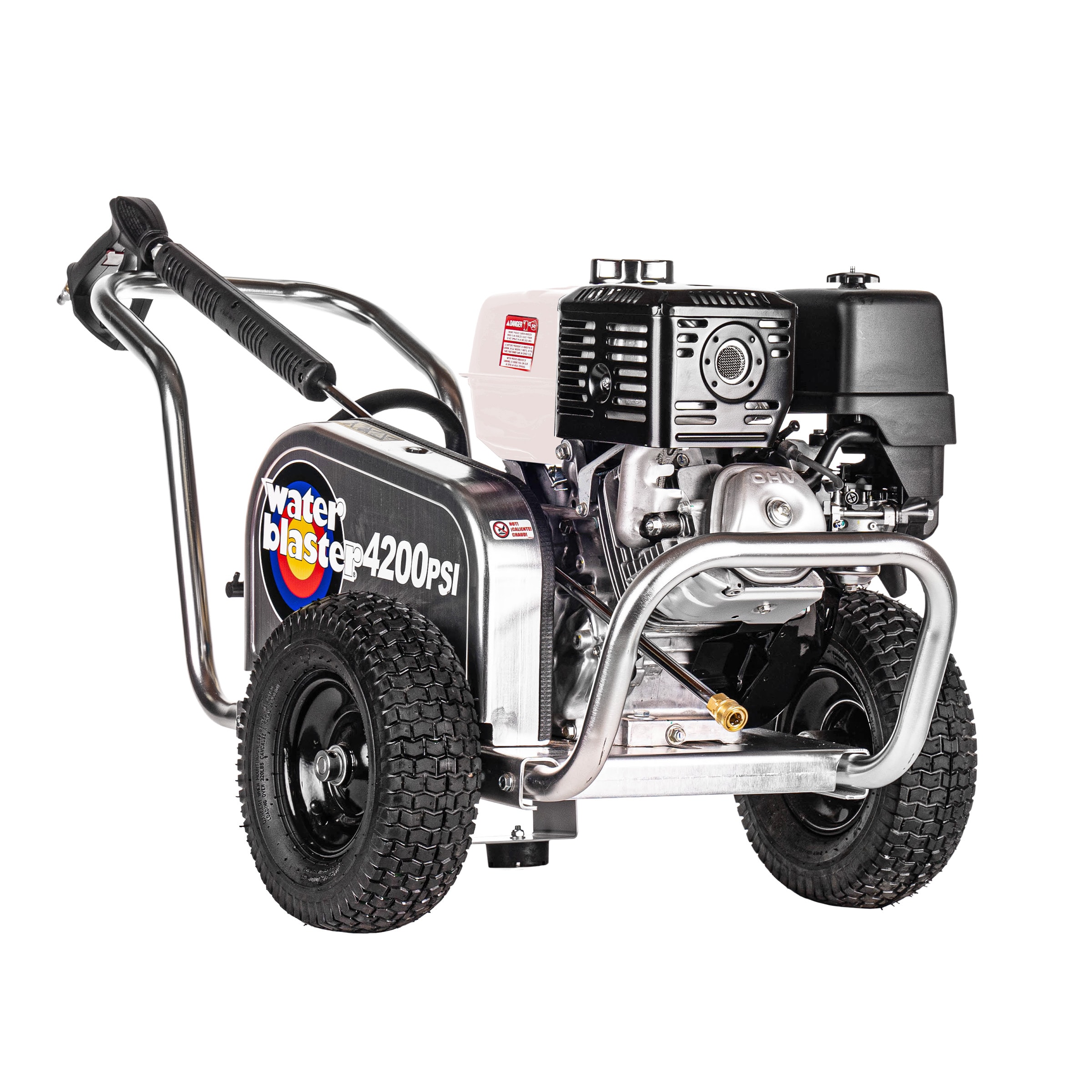 SIMPSON Aluminum Water Blaster, HONDA GX390 Engine 4200-PSI 4-GPM Cold Water Gas Pressure washer with 5 Spray Tips