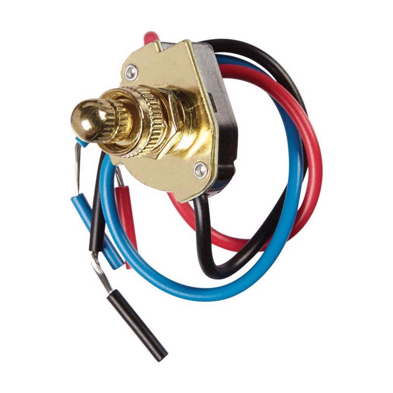 Jandorf  6 amps Single Pole or 3 way Rotary Appliance Switch Brass 1 pk