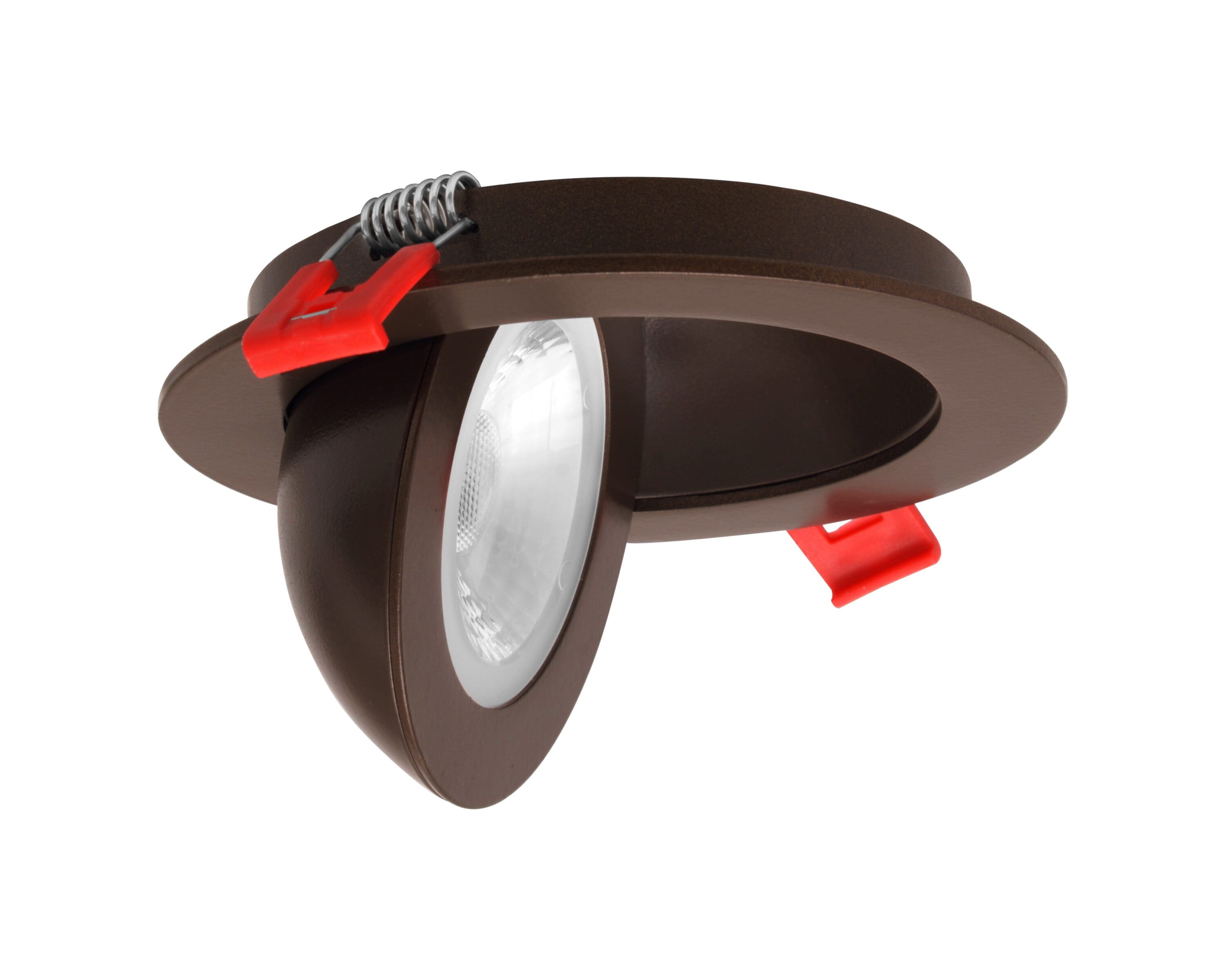 Nicor Lighting DGF43120SRDOB Oil-Rubbed Bronze 833 -Lumens Switchable Round Dimmable LED Canless Damp rated Recessed Downlight