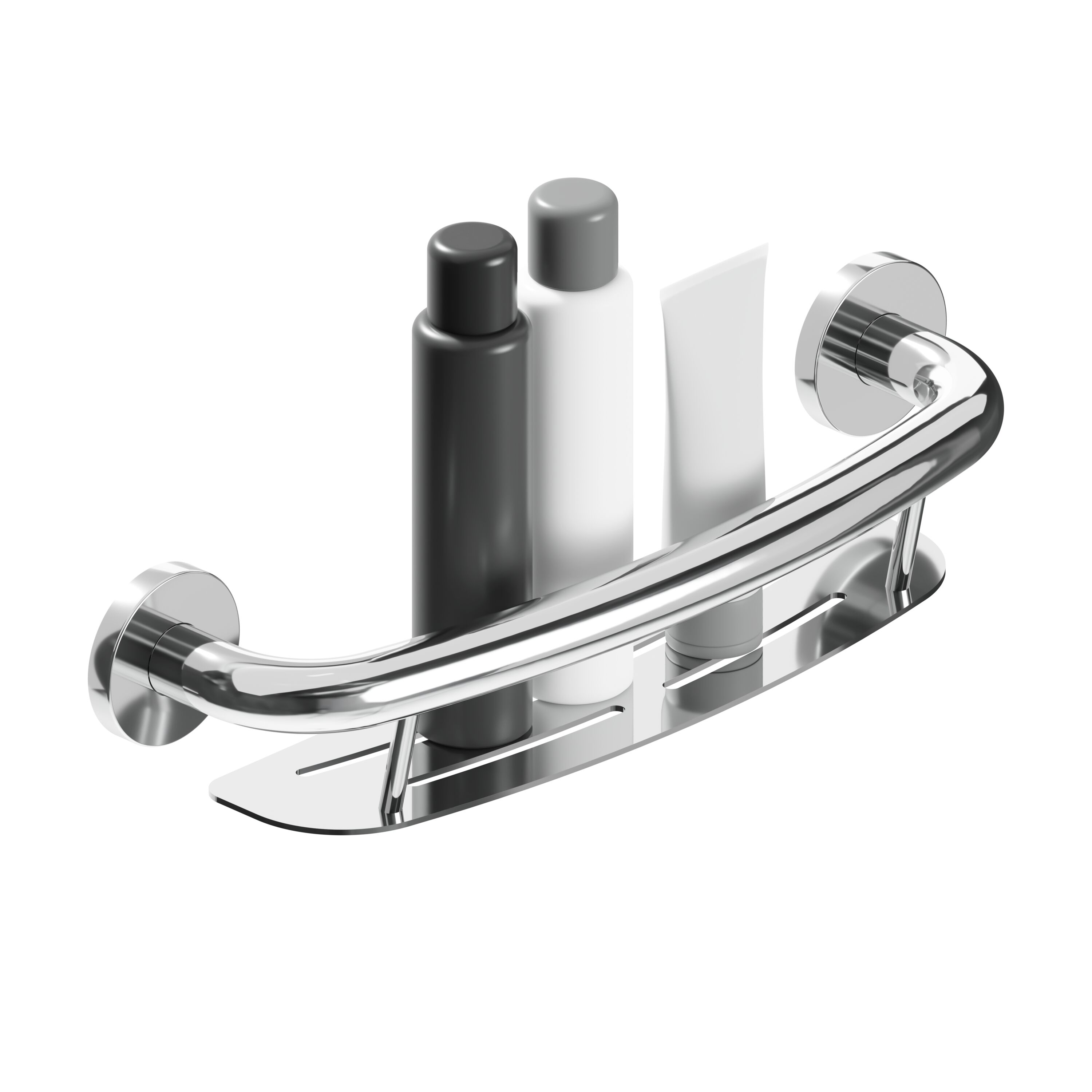 HealthCraft PLUS-SHS-CP PLUS Series 16-in Chrome Polished Wall mount ADA Compliant Grab Bar ( 500-lb Weight Capacity )