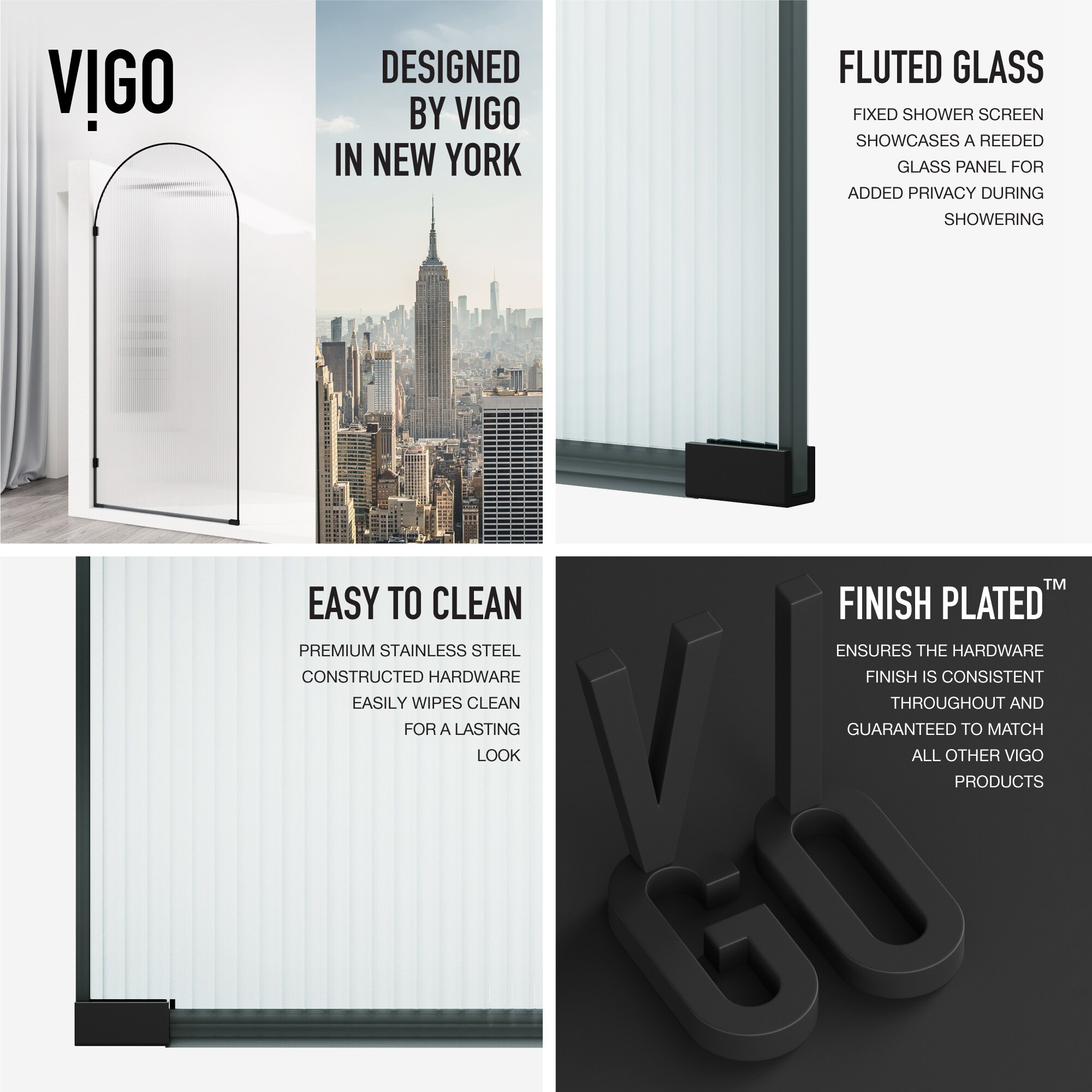VIGO VG6094MBFL3478 Shower-Doors - View #5