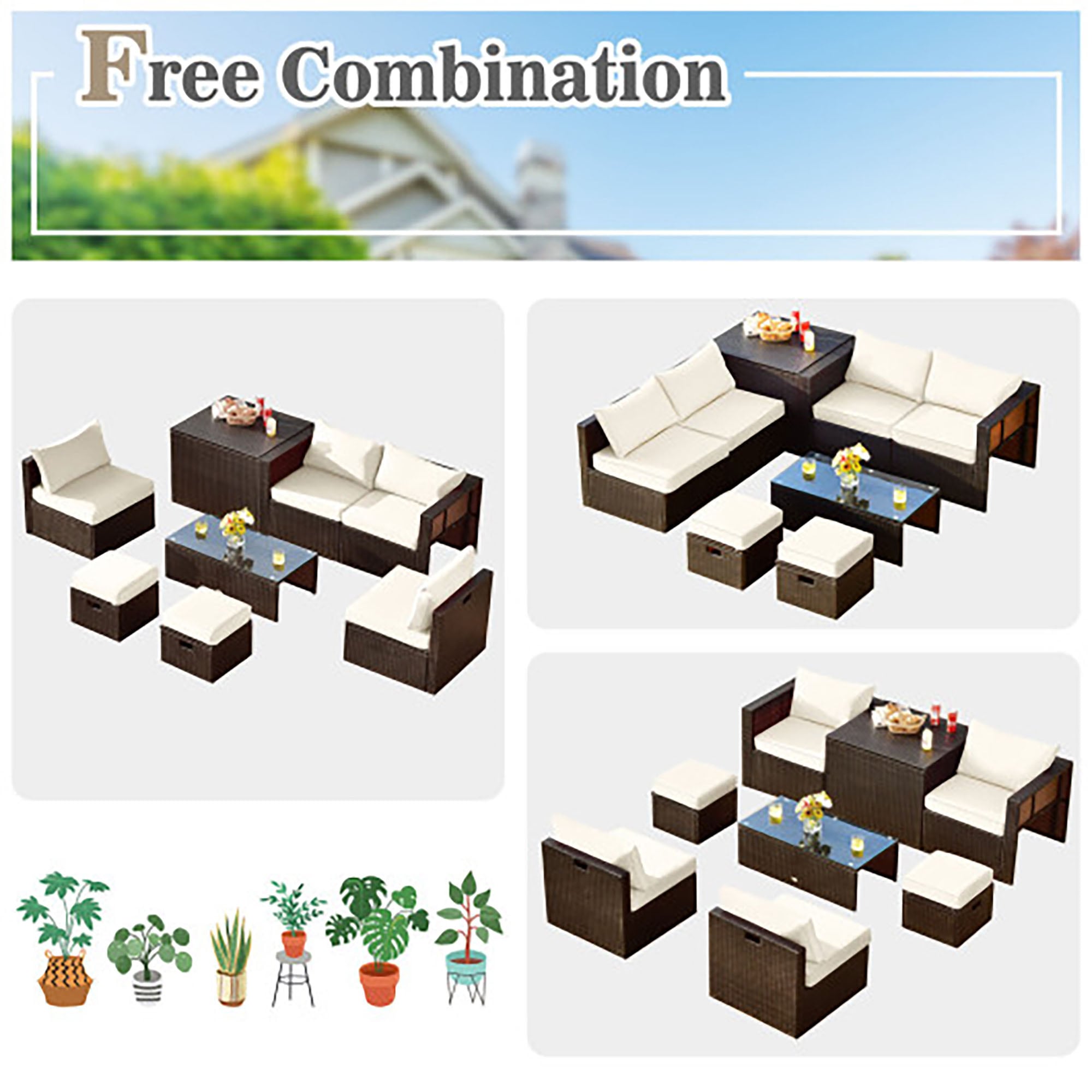 CASAINC WF-PS604 Patio-Conversation-Sets - View #3
