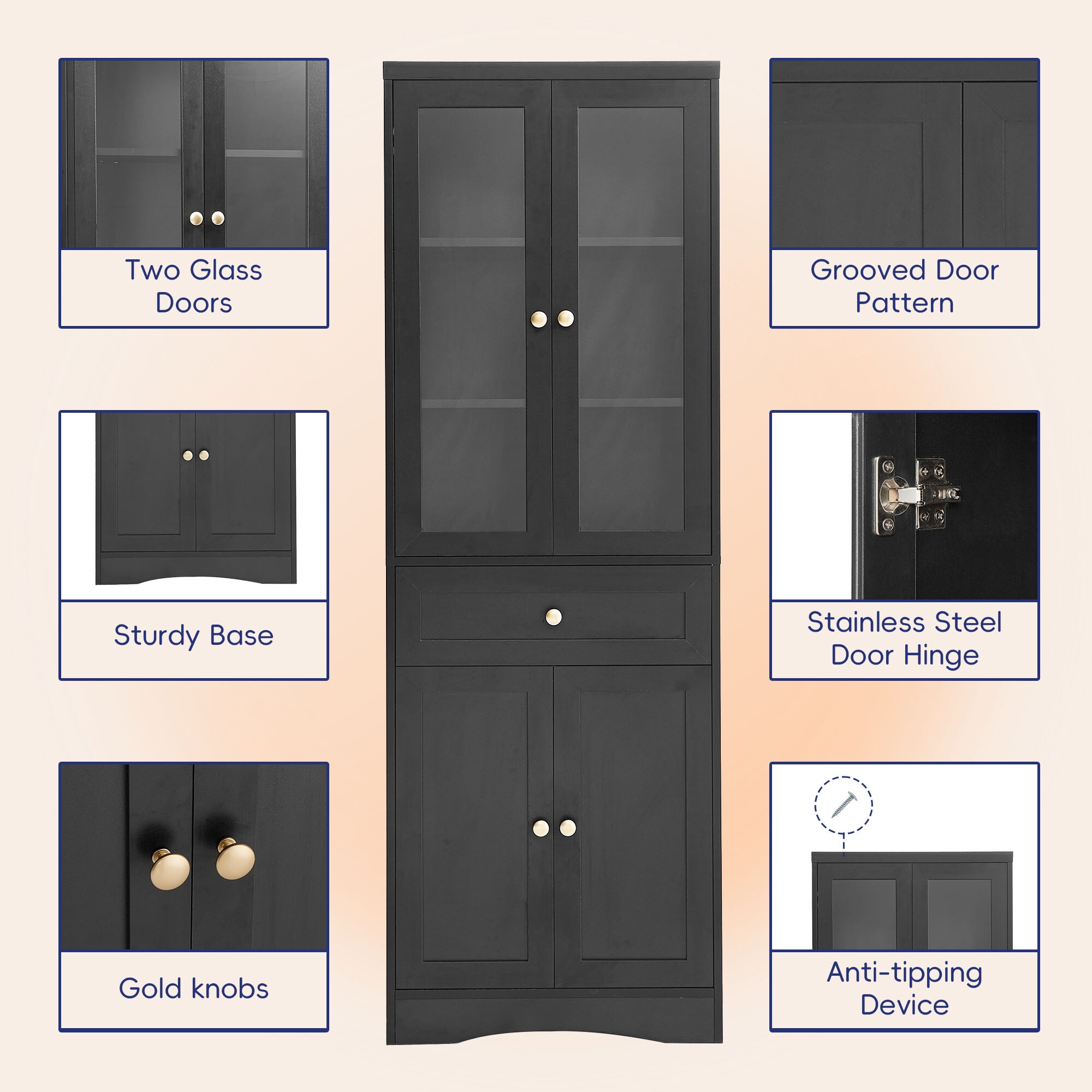 ModernLuxe L3P-N725P186649B Bathroom-Wall-Cabinets - View #4