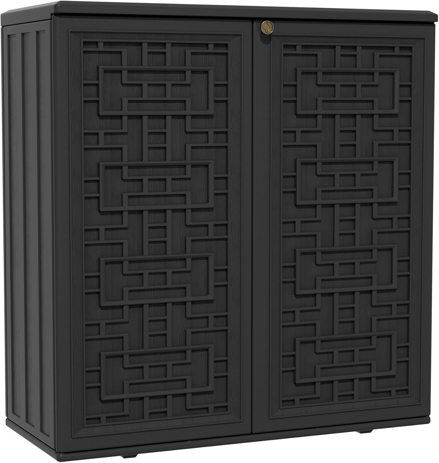 WELLFOR TATY0517 15-in x 34-in Black Outdoor Storage