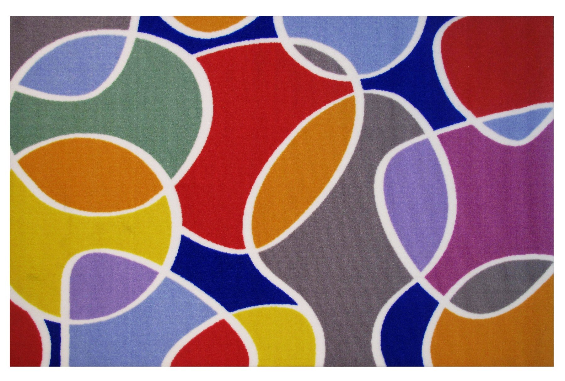 Fun Rugs FT-54 3958 Fun Time 3 x 4 Multi-color Indoor Geometric Area Rug