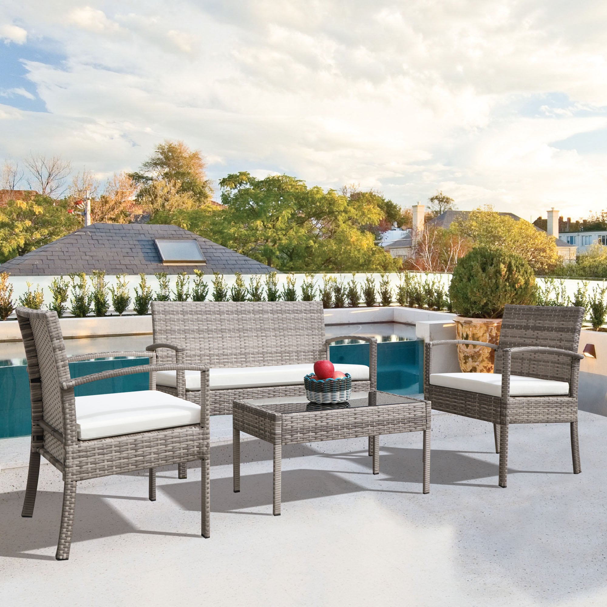 Clihome TM-1971WF04-4 Patio-Conversation-Sets - View #4