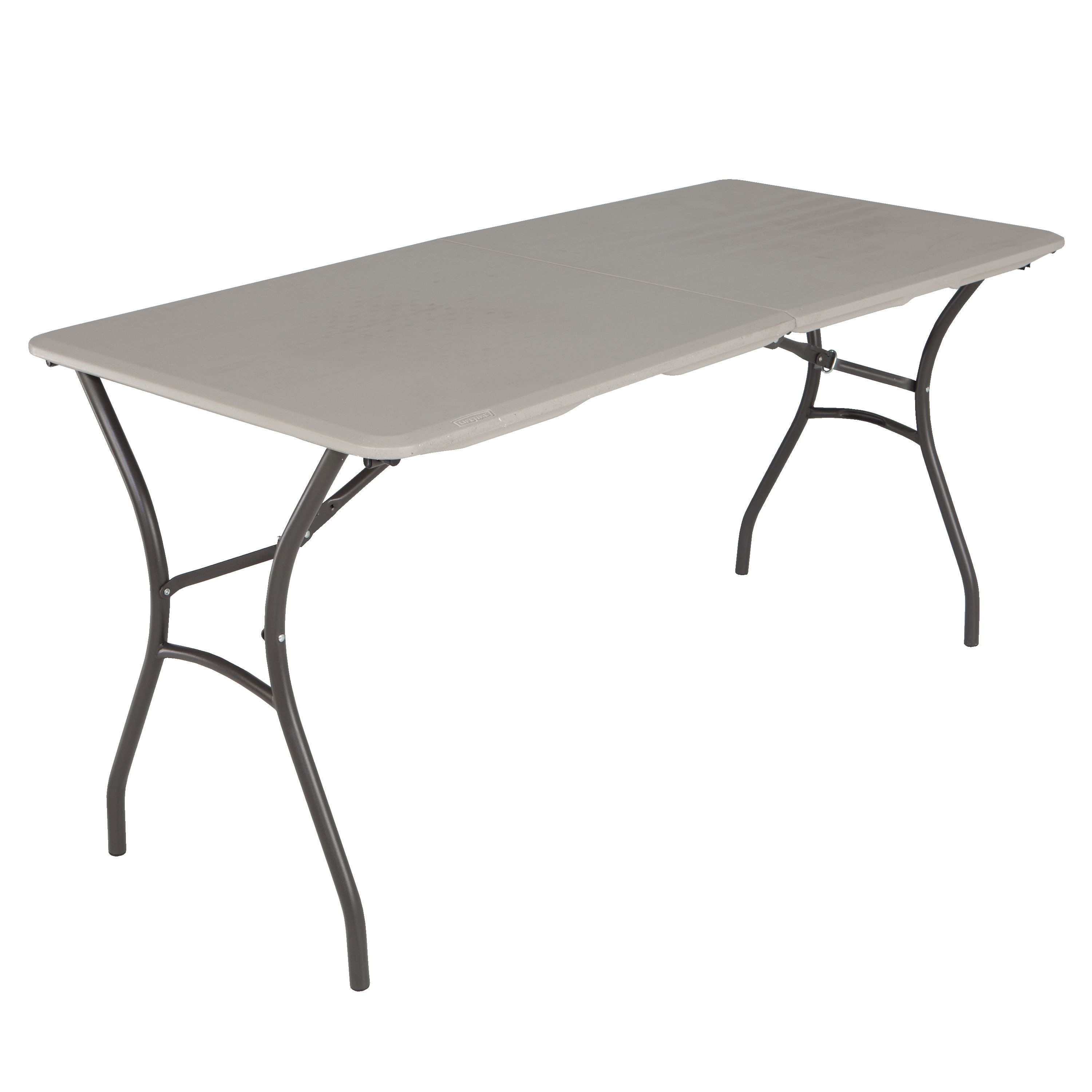 LIFETIME PRODUCTS 2-ft x 5-ft Outdoor Rectangle Polyethylene Folding  Utility Table in the Folding Tables department at