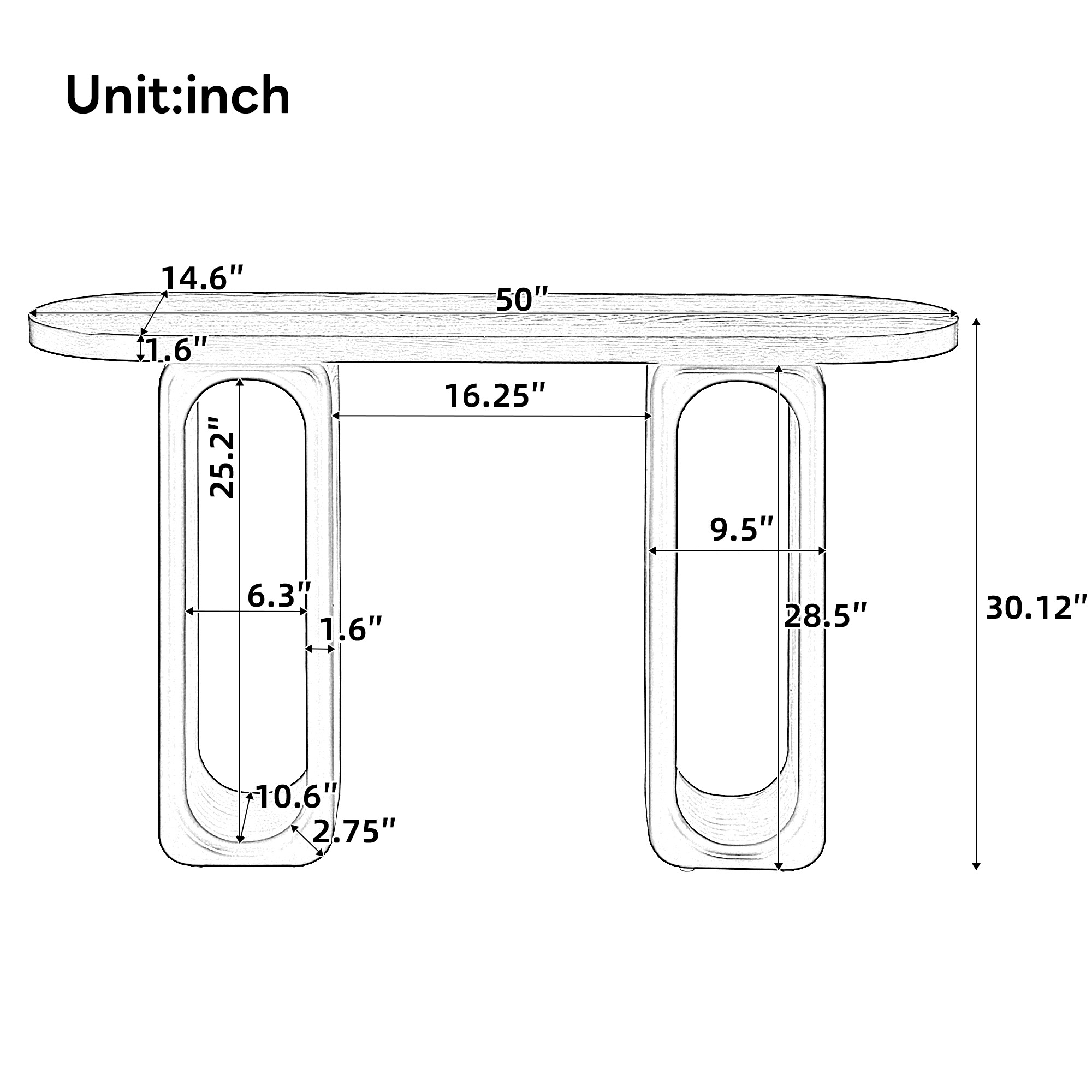 Vynxaria FXLS0210CTE009 Console-Sofa-Tables - View #3