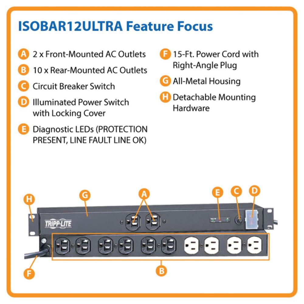 Tripp Lite ISOBAR12ULTRA Surge-Protectors - View #3