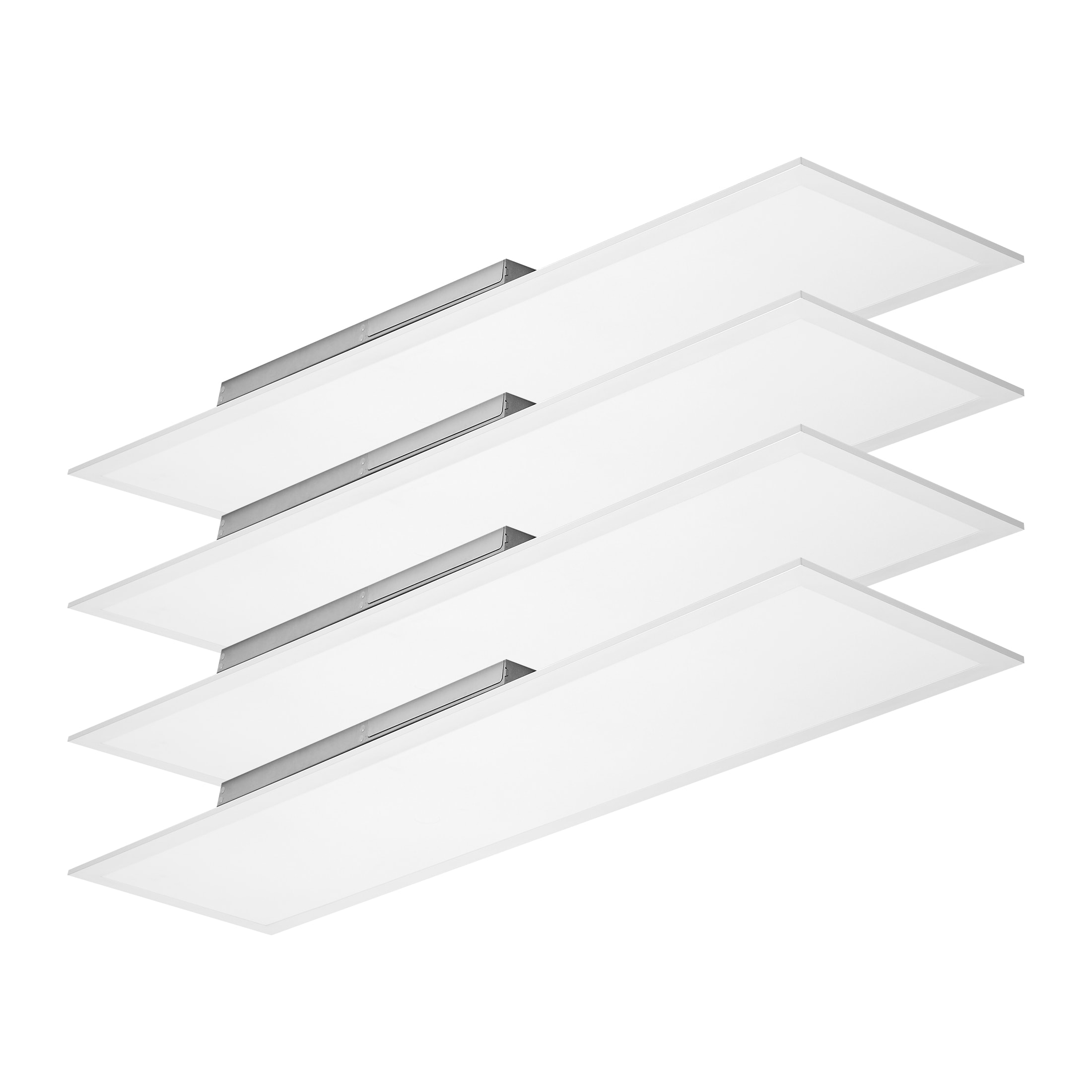 Maxxima 4 -Pack 4-ft x 1-ft Dimmable Adjustable Lumens Switchable white LED Panel Light