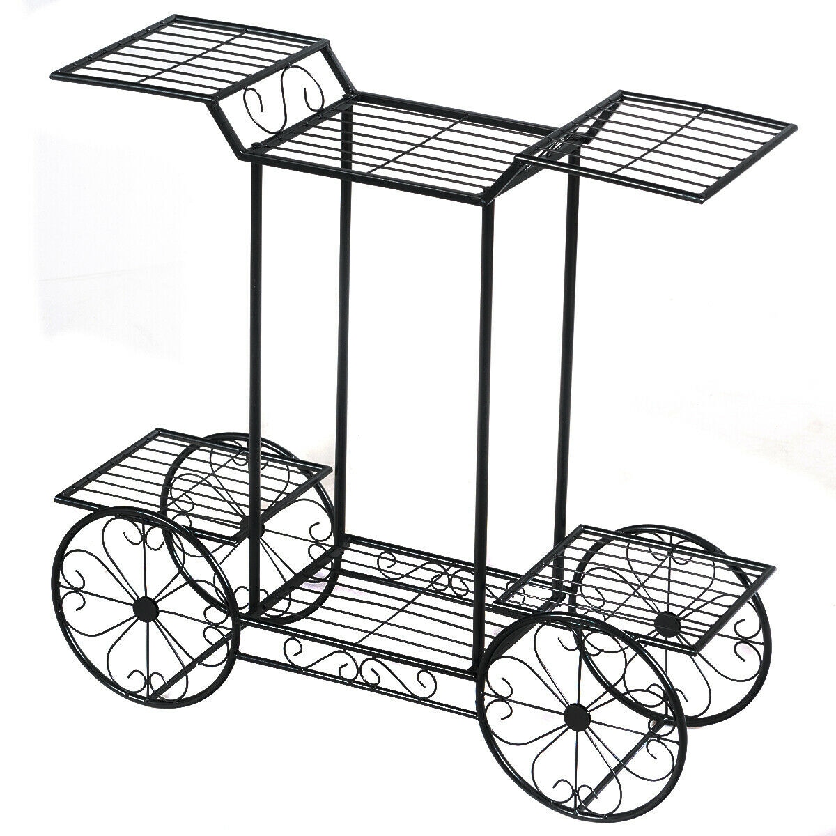 Forclover CWTA-GT3439 10-in W x 32-in L x 30-in H Elevated Black Metal Raised Garden Bed