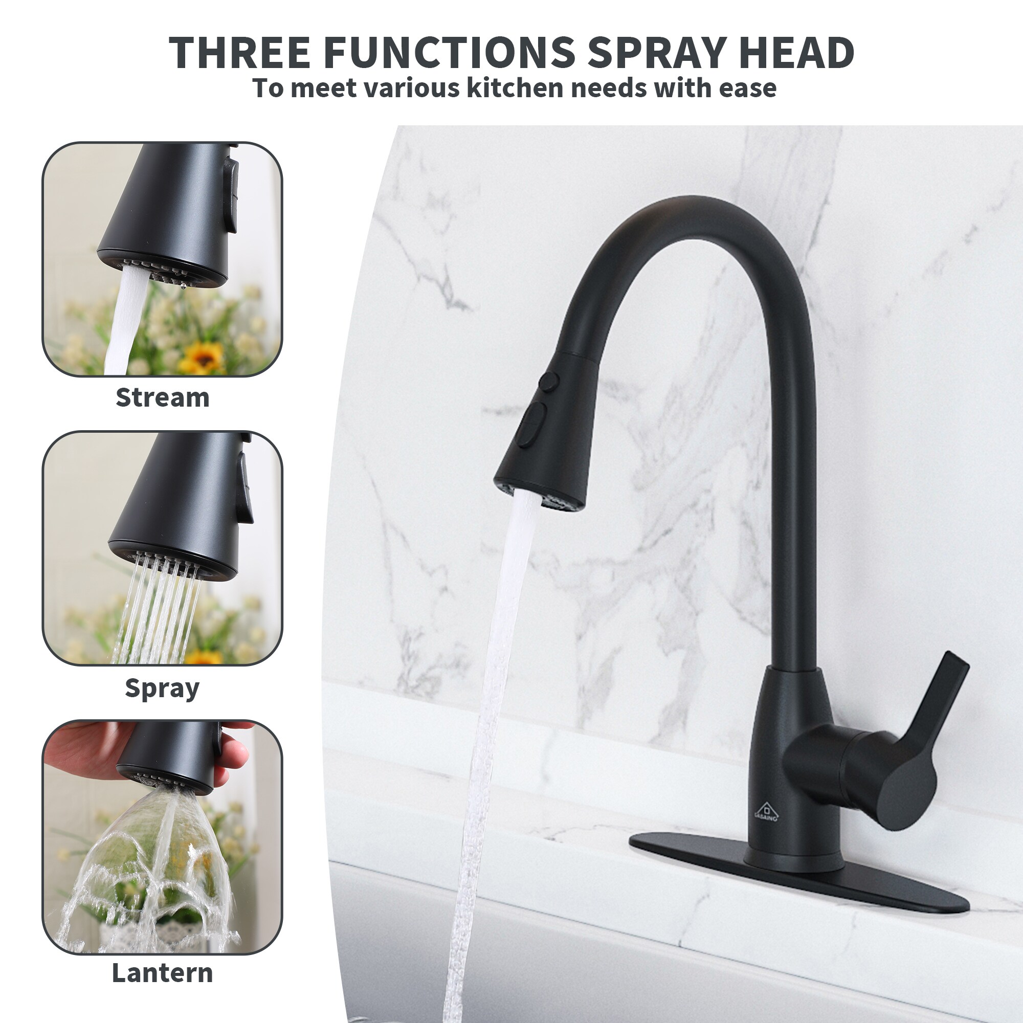 CASAINC CA-D0675-BG Kitchen-Faucets - View #7
