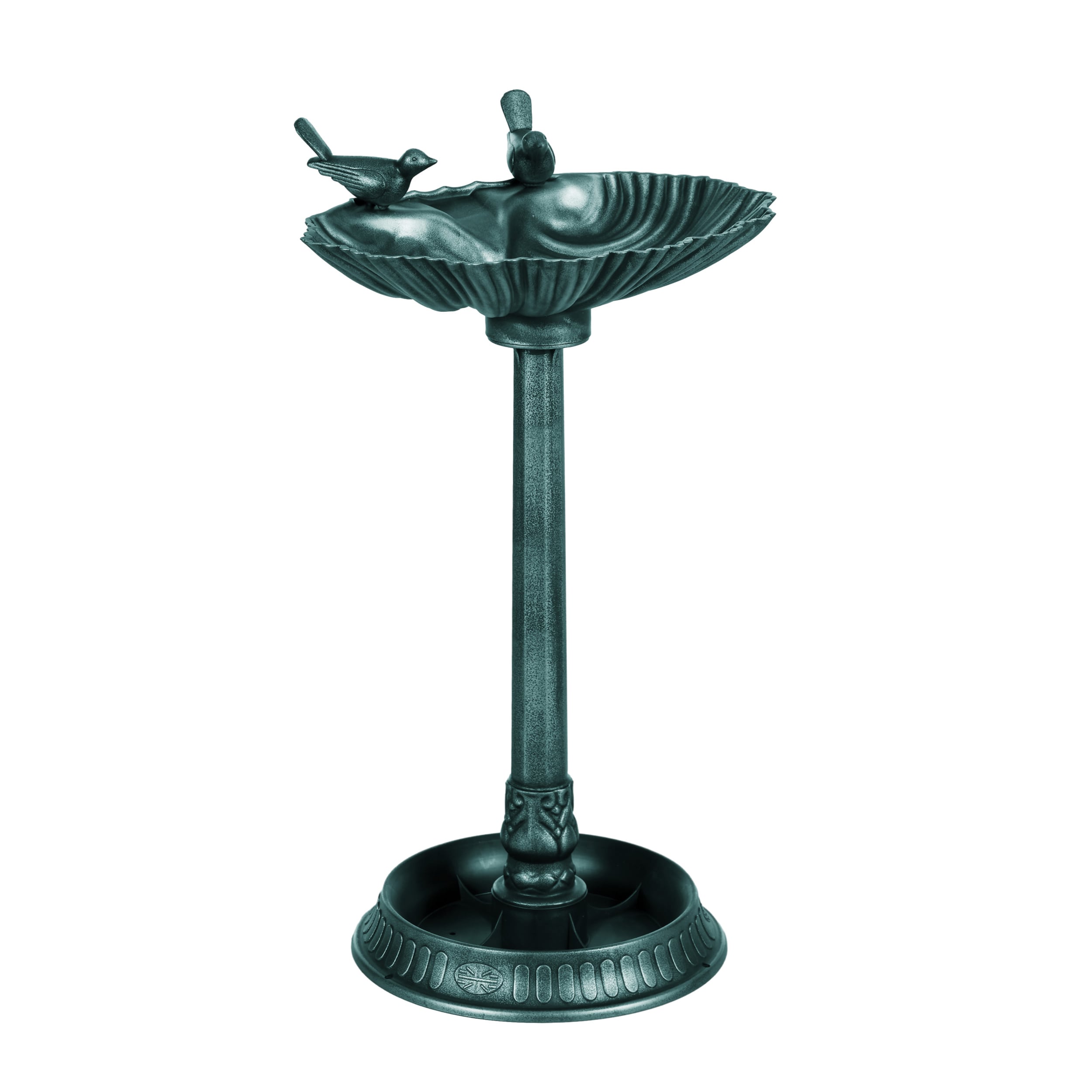 AHIOU HOME ZAAHG-P174538BD 32-in H Green Polypropylene Birdbath pedestal