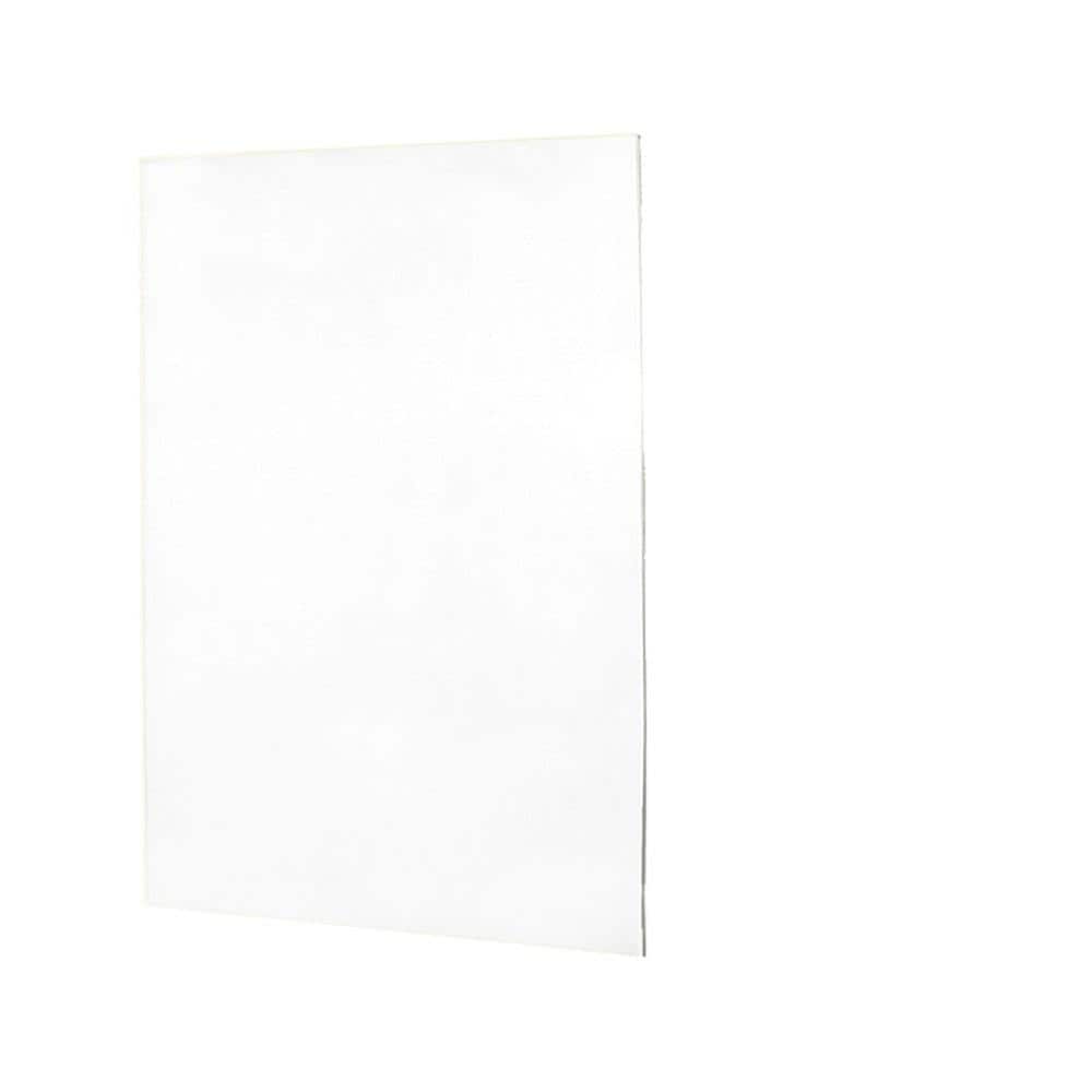 SWAN SS0606001.010 0.25-in W x 60-in D x 60.0-in H White 1 -Piece Glue Up Alcove Shower back wall panel