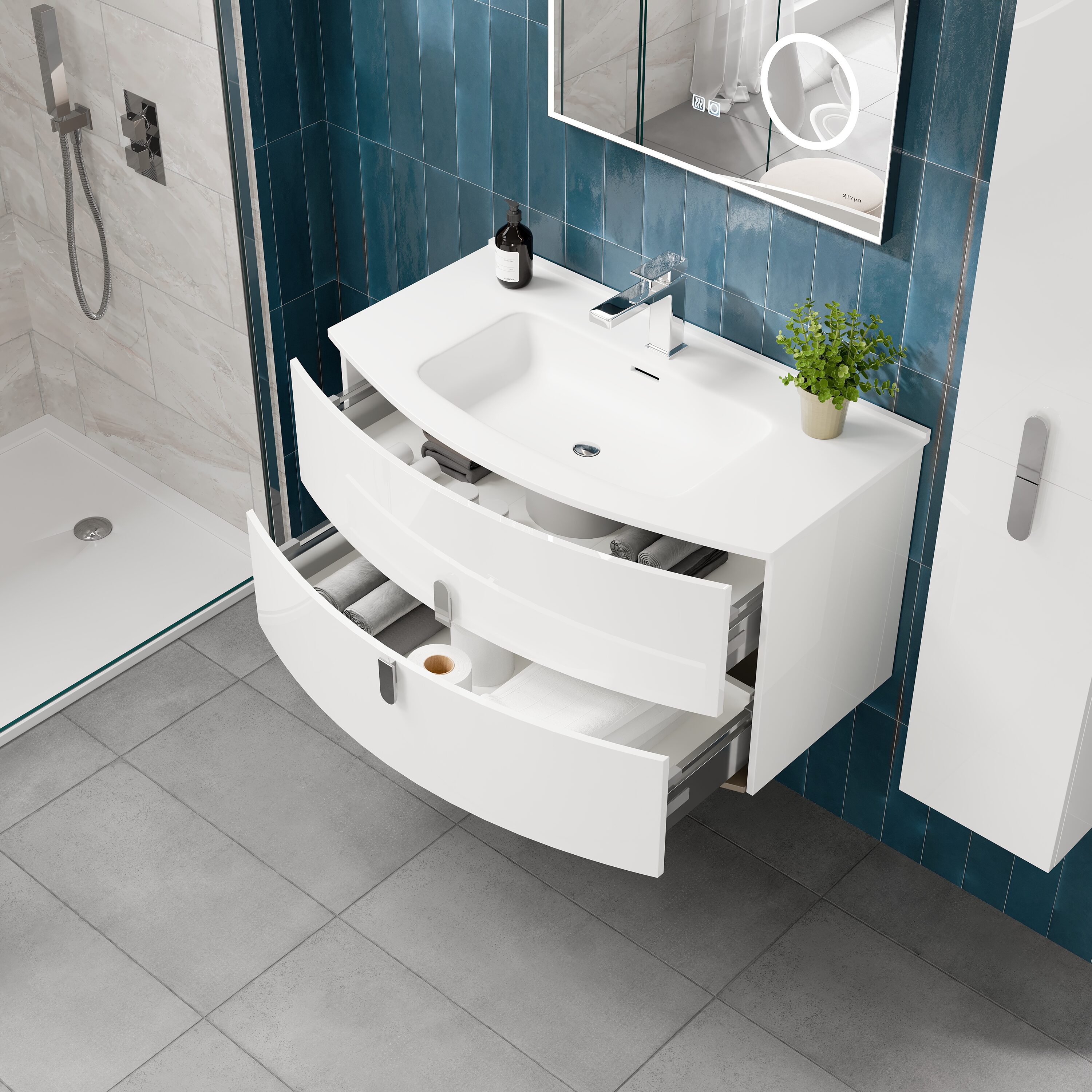 Eviva EVVN32-39WH-ROUND Bath-Vanity-Combo - View #5