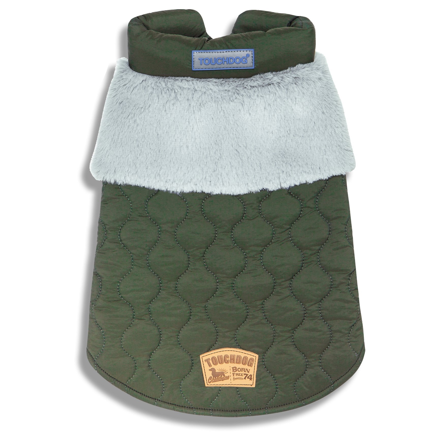 Touchdog JKTD14GNLG Green Dog/Cat Pet Jacket Large