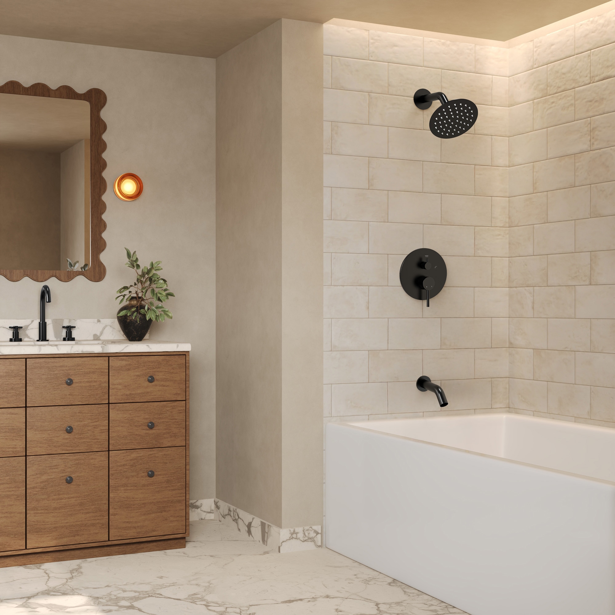 GRANDJOY SP02-BA Tub-Shower-Faucets - View #2